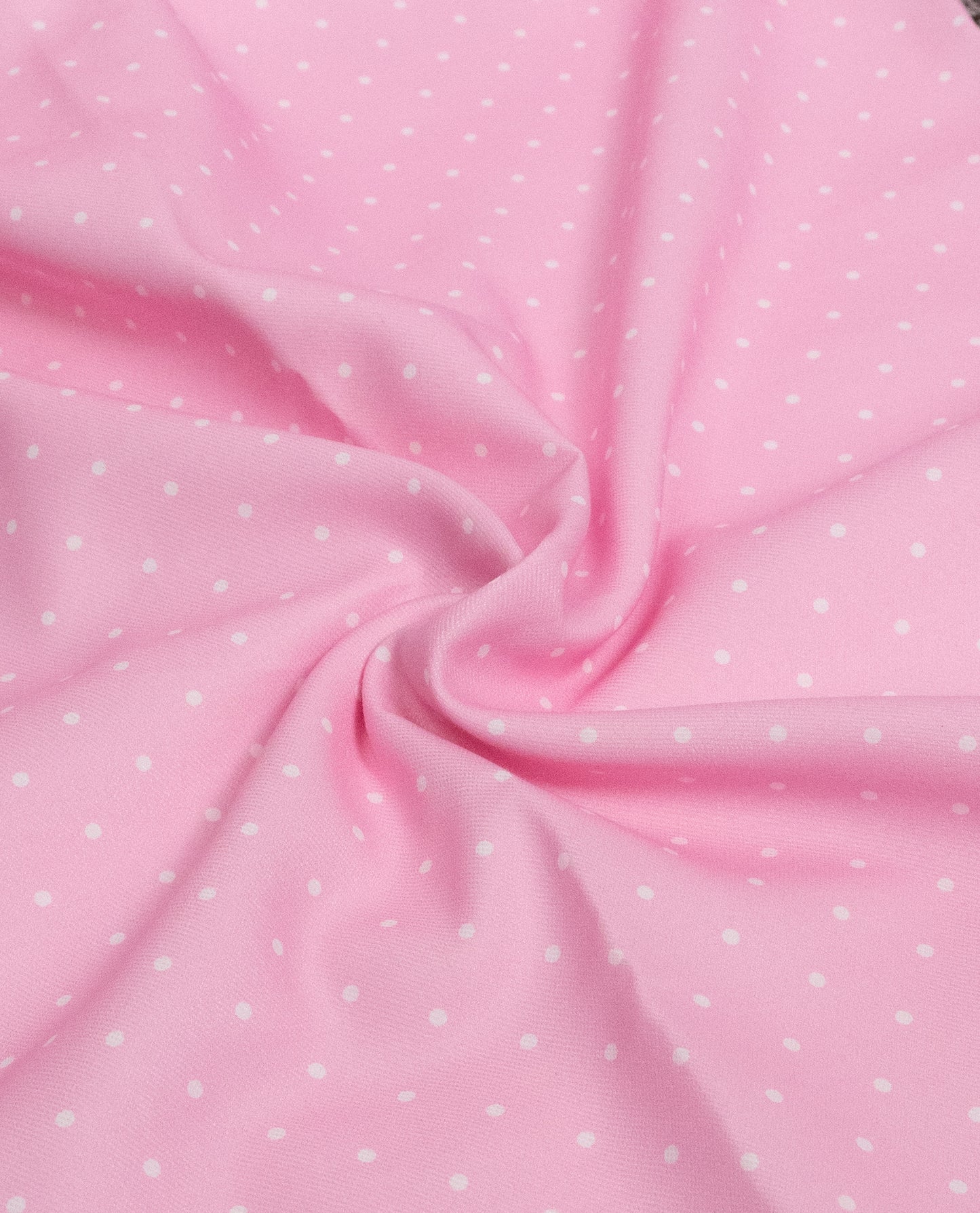 Baby Pink Rida With Smart Floral Panel & Lacing