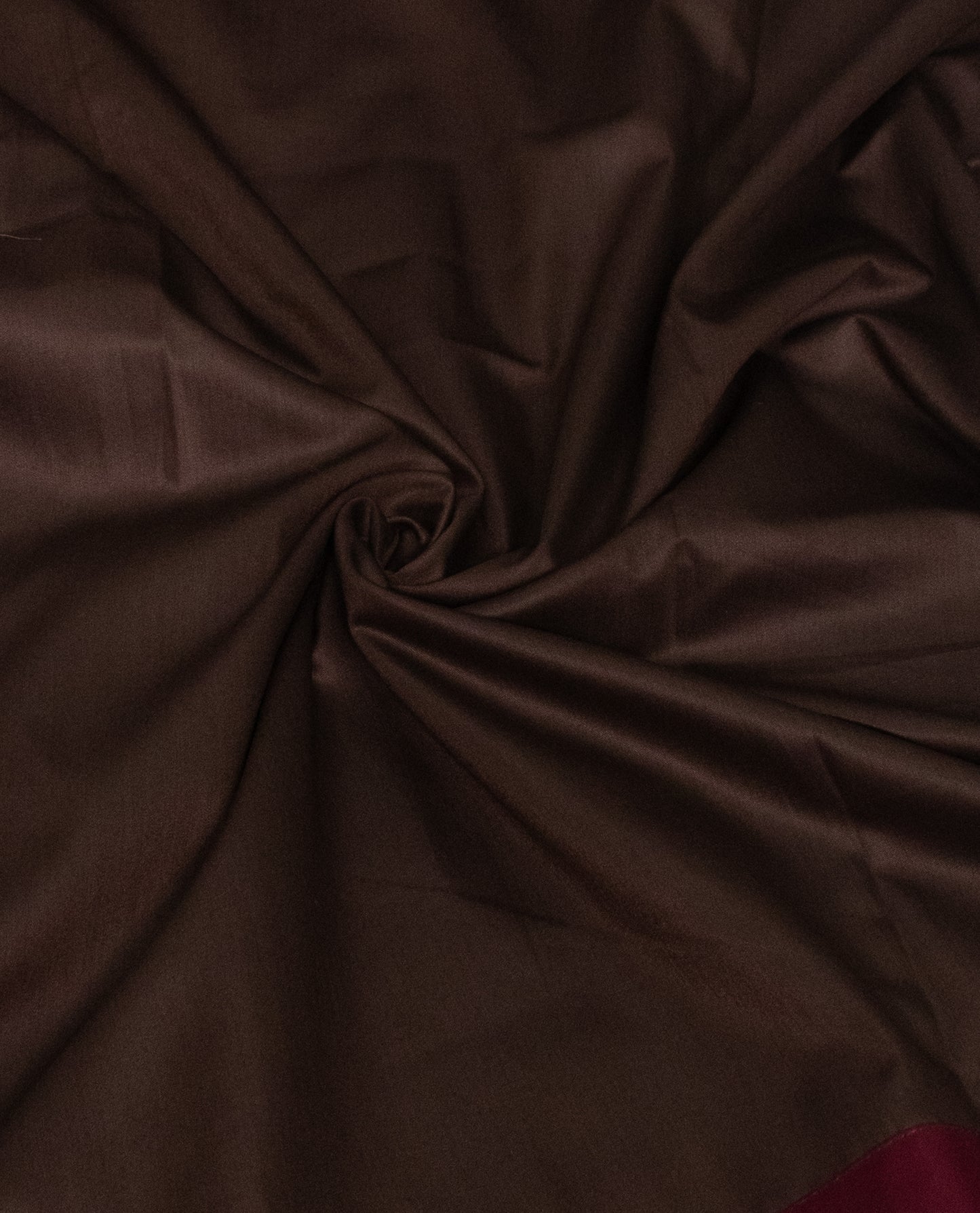 Dark Brown Rida With Smart Dark Panel Lace & Floral Bouquet Work