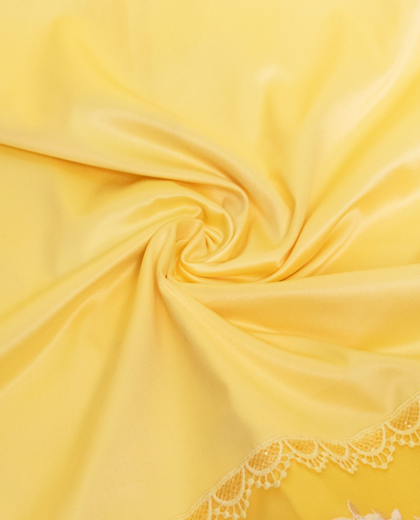 Bright Yellow Rida With Smart Sequence Lace