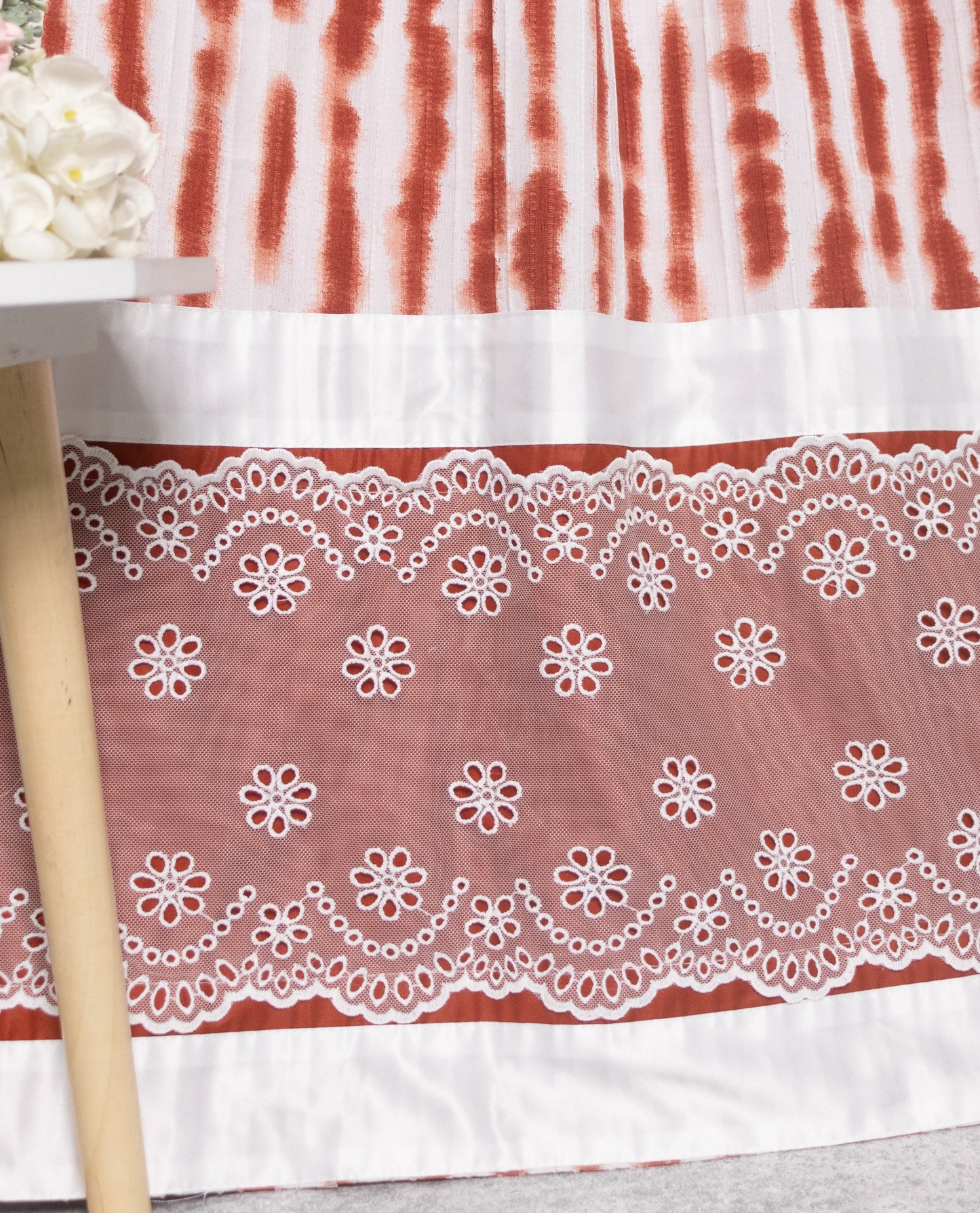 Rust Orange Lining With Smart Lace & Smart Panel