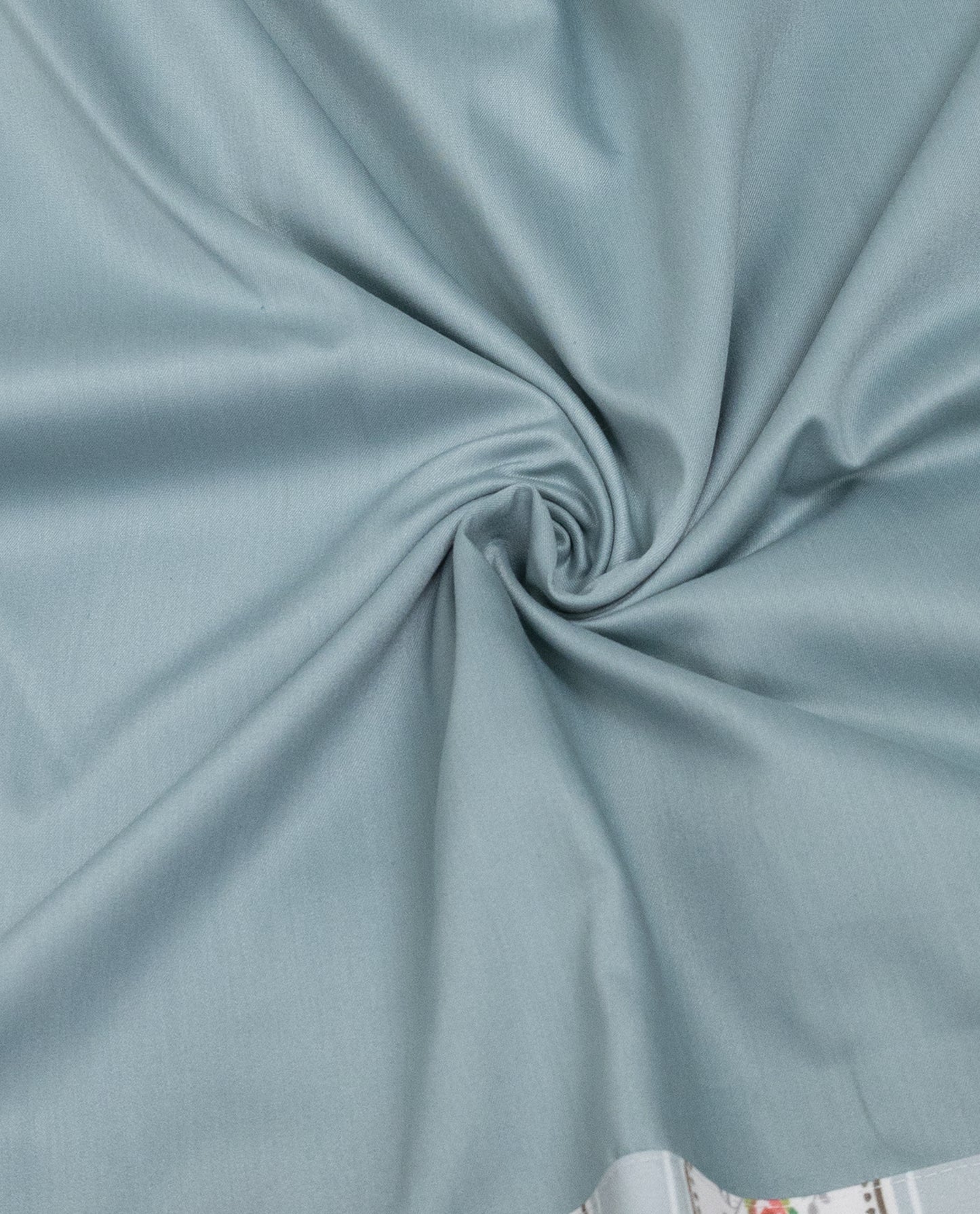 Duck Egg Blue Rida With Smart Floral Panel