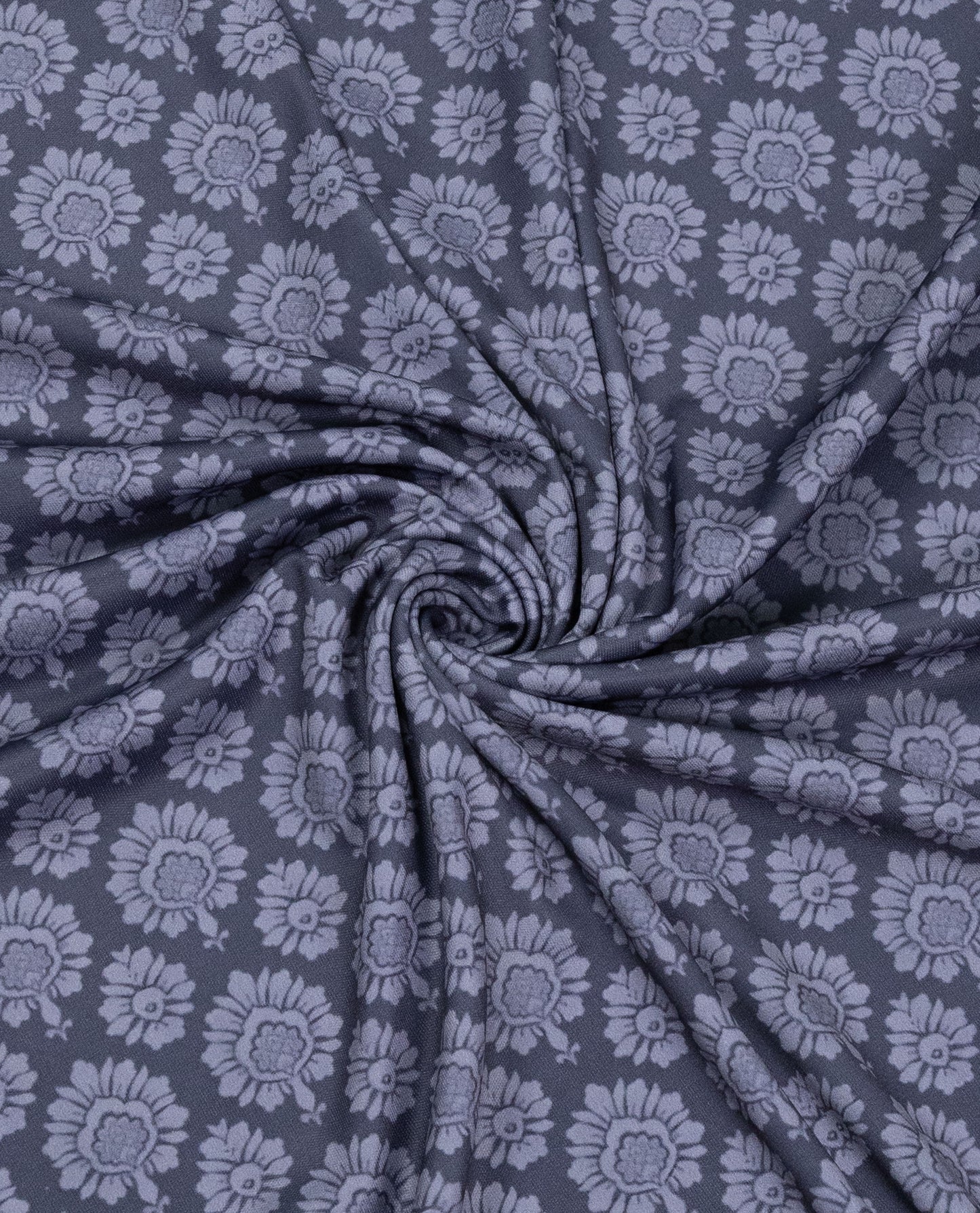 Dark Grey Floral Print Swim Wear With Herms Paris Print With Logo