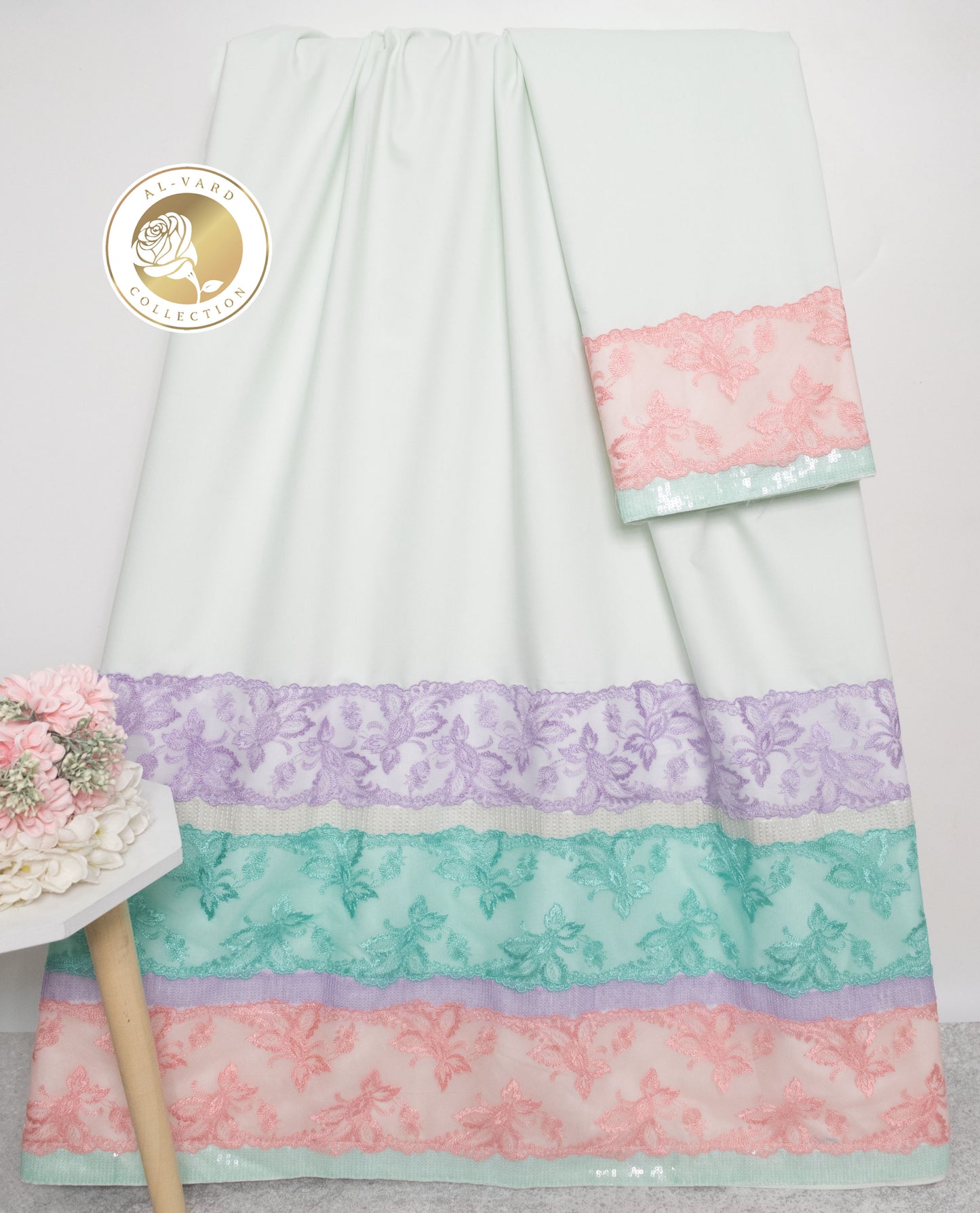 Off White Rida With Smart Sequence Tricolor Lace