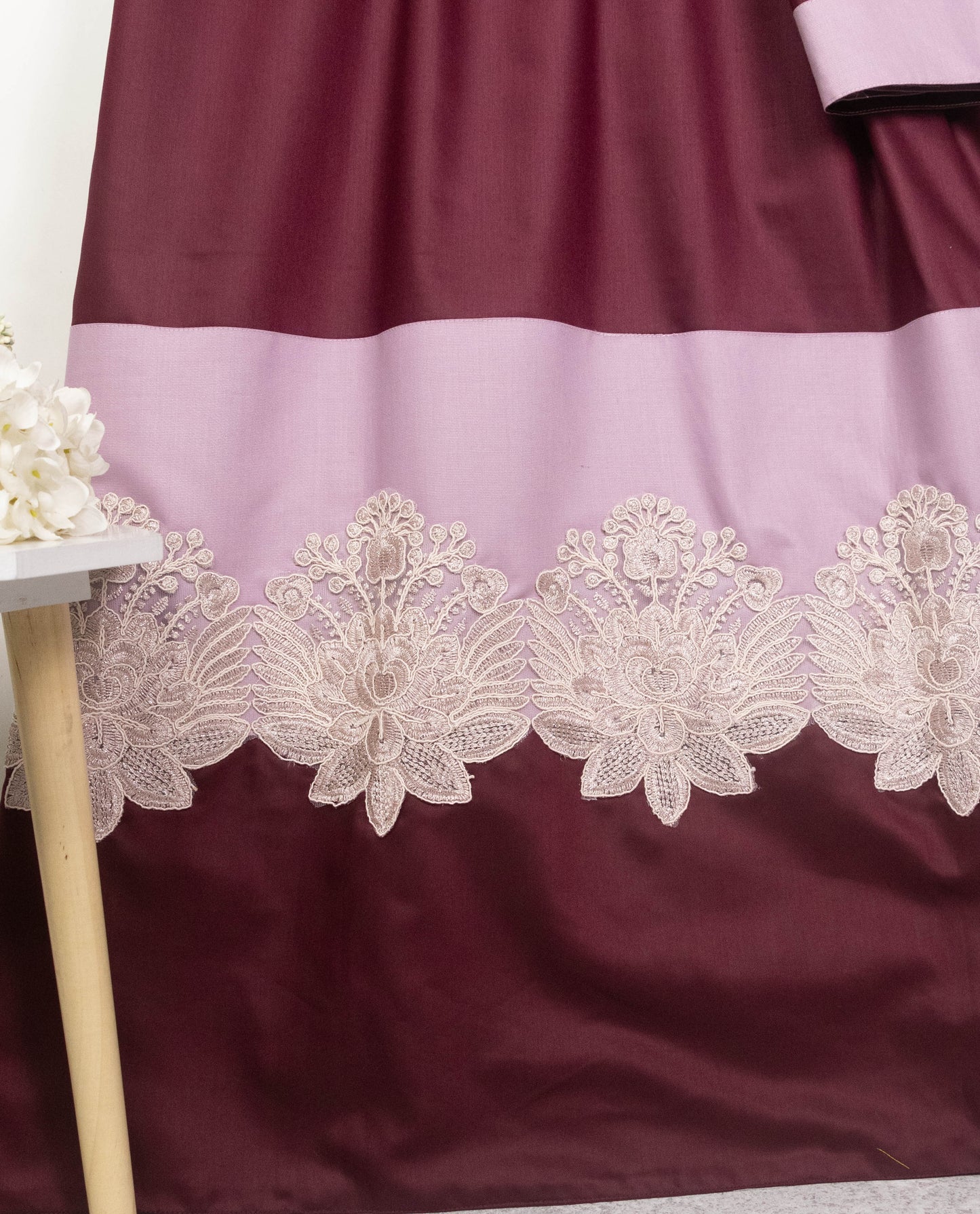 Dark Wine Rida With Smart Panel & Smart Lace