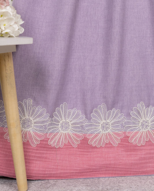 Lavender Rida With Small Panel & Smart Floral Lacing