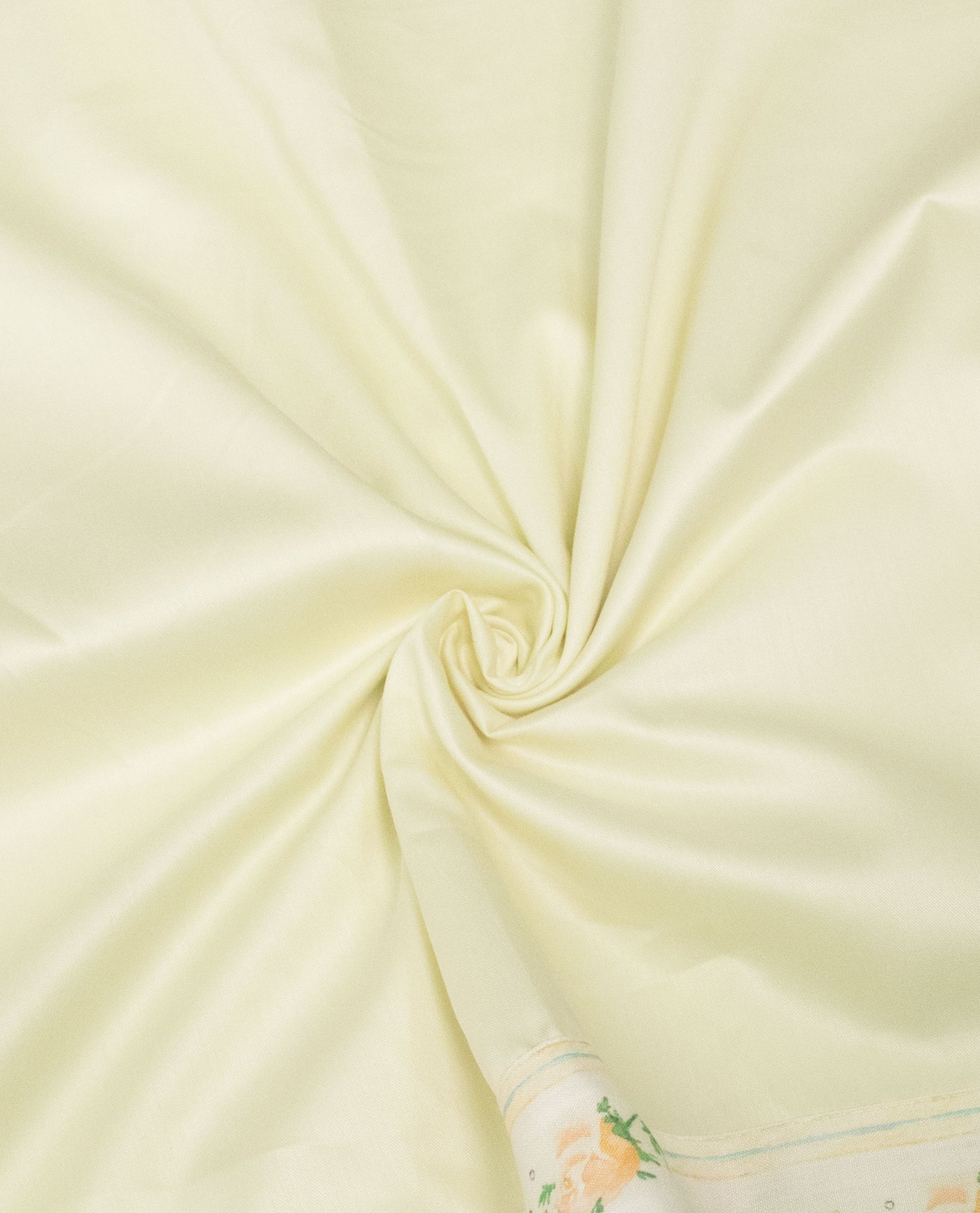 Lemon Yellow Rida With Smart Floral Panel & Lace