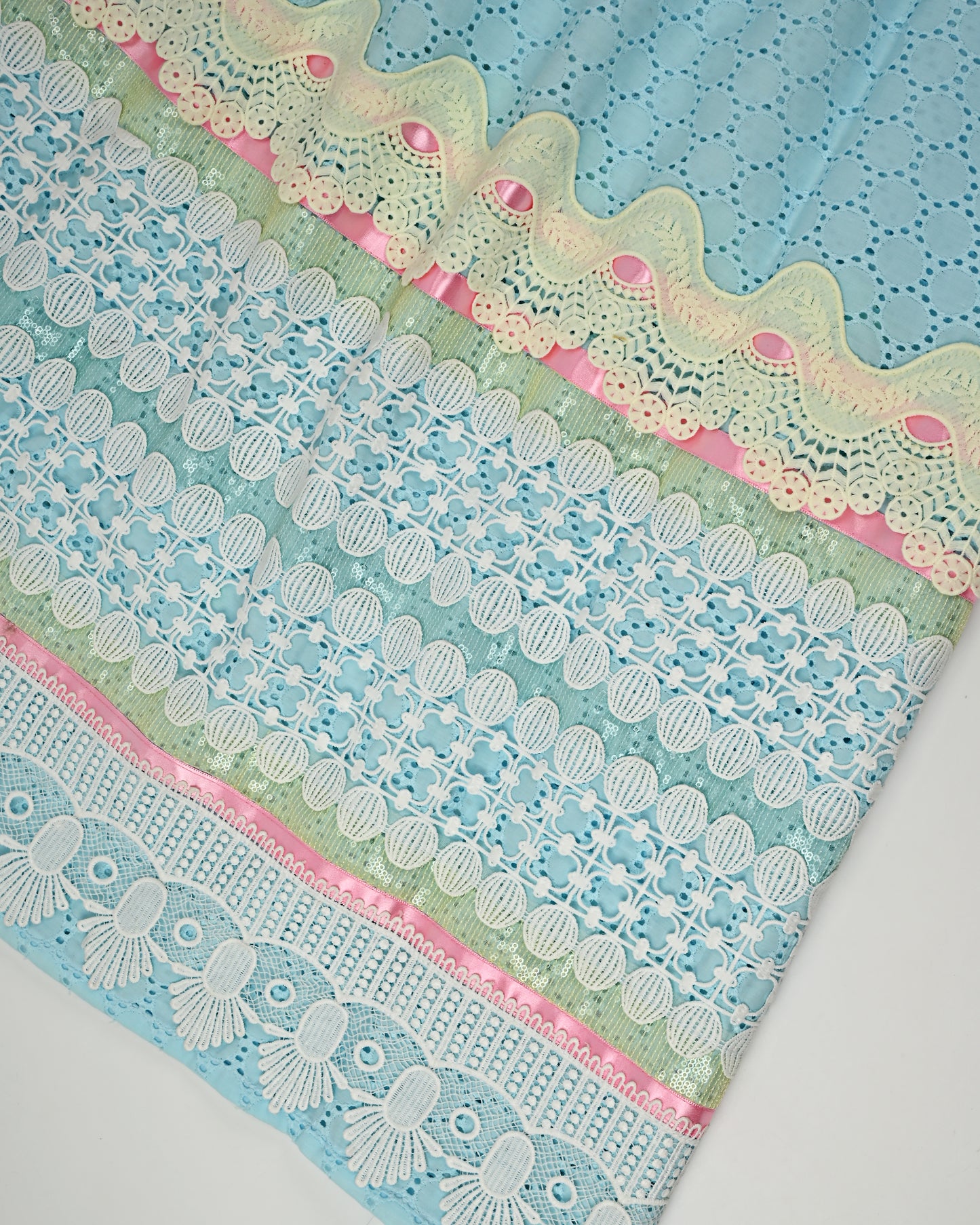 Light Blue Hakoba Rida With Smart & Beautiful Lacing