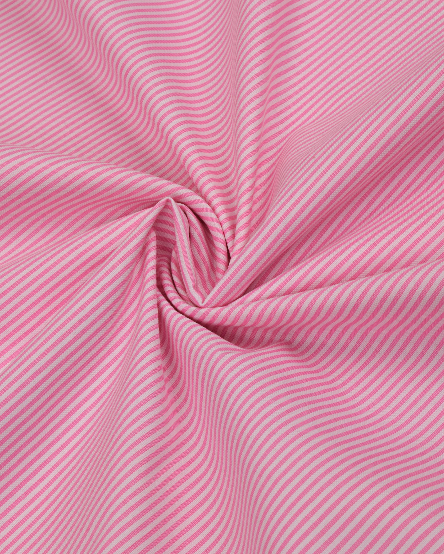 Baby Pink Stripes With Floral Panel & Smart Lace