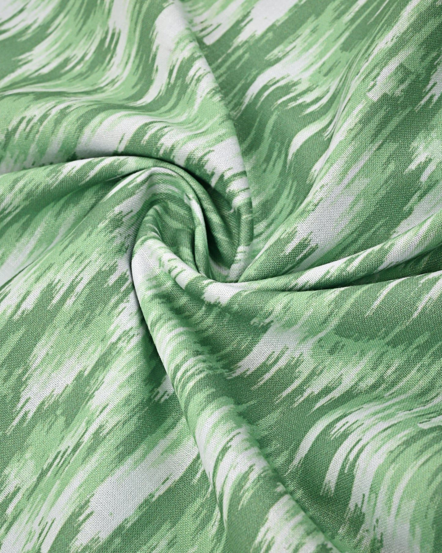 Dark Green Printed Batik Jodi With Floral Print Dupatta