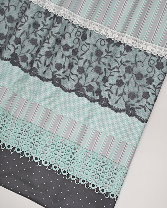 Multi Lining Rida With Smart Floral Lacing & Smart Panelling