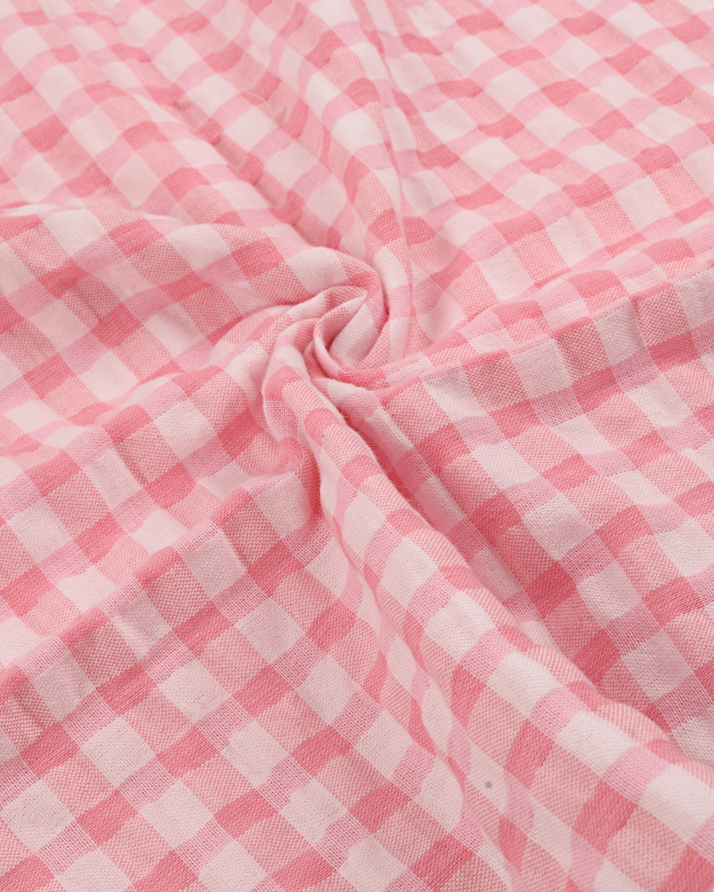 Original Checks Popcorn Rida With Lace & Rose Applique Work On It