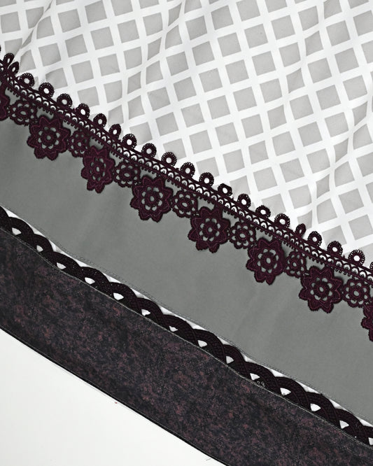 Light Grey & White Checks With Smart Panel & Smart Lacing