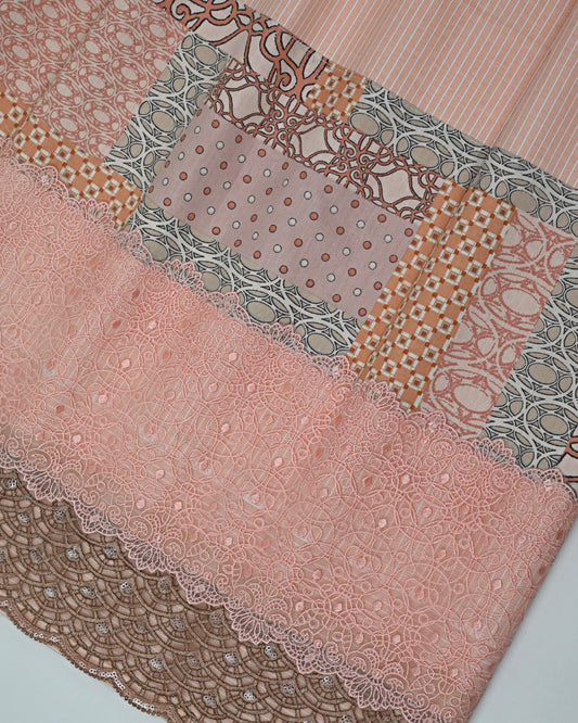 Peach Lining Rida With Smart Design Panel & Heavy Lacing