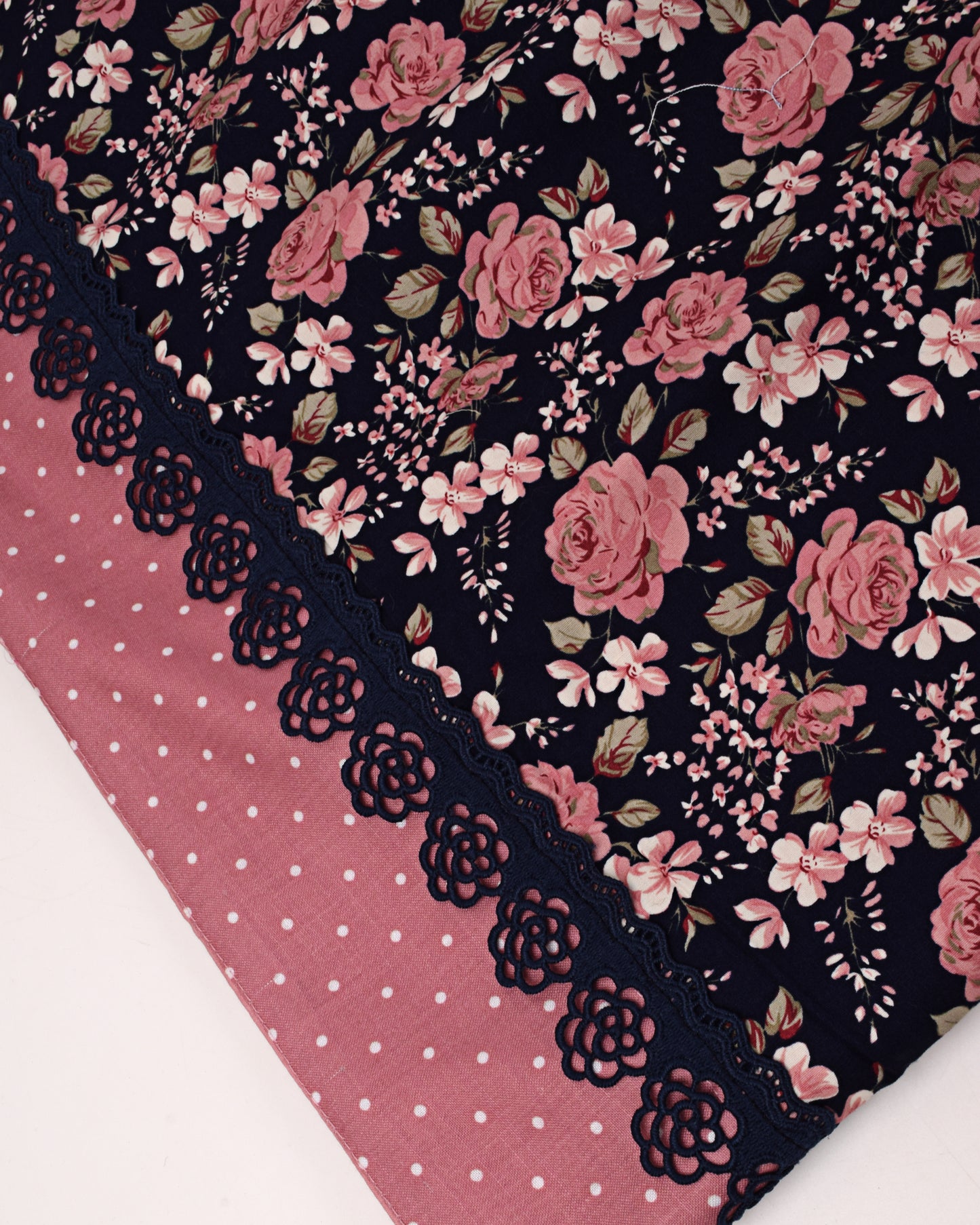 Rose Pink Rida Floral Panel WIth Smart Aari Work