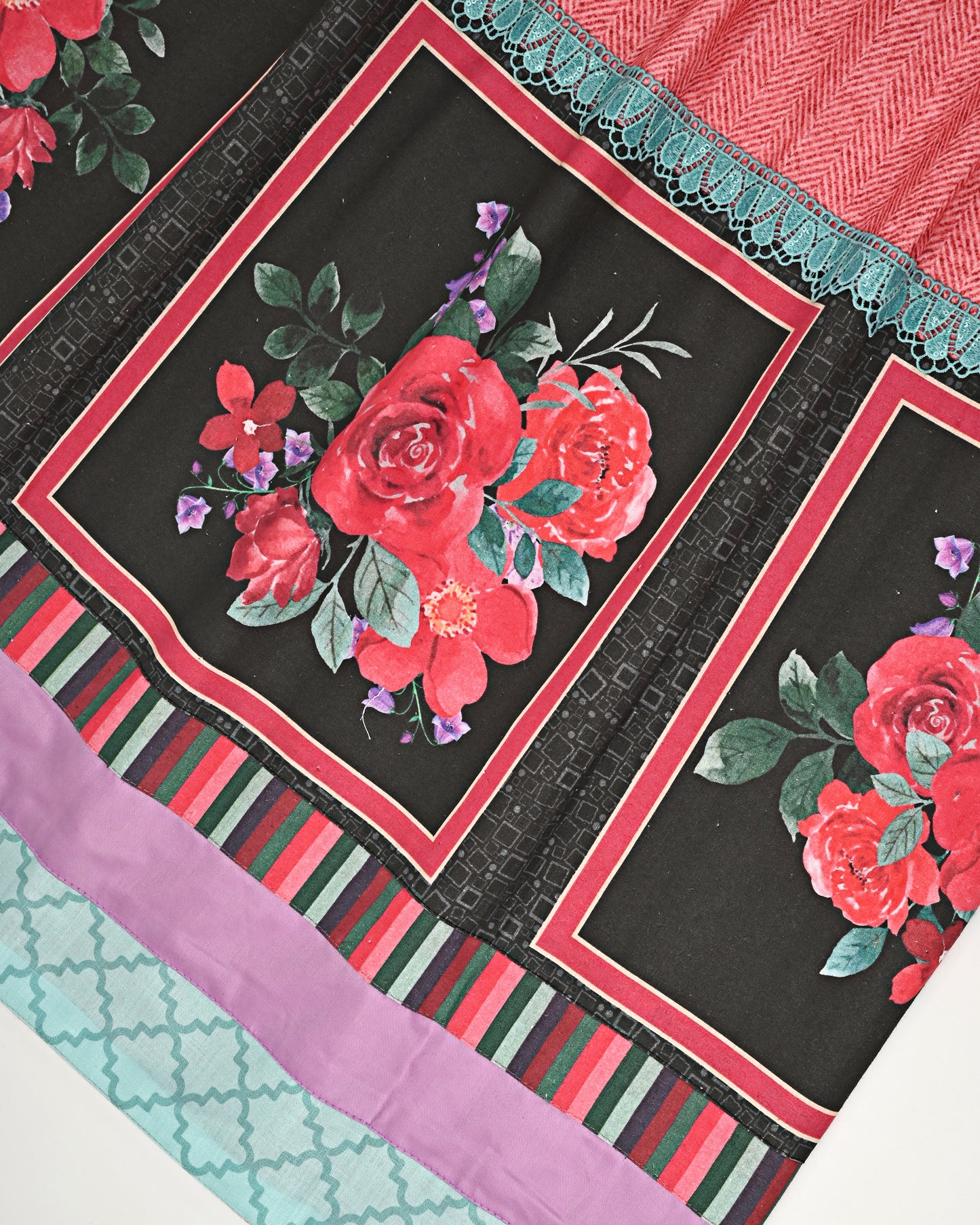 Cranberry Rida With Smart Floral Panel & Smart Look