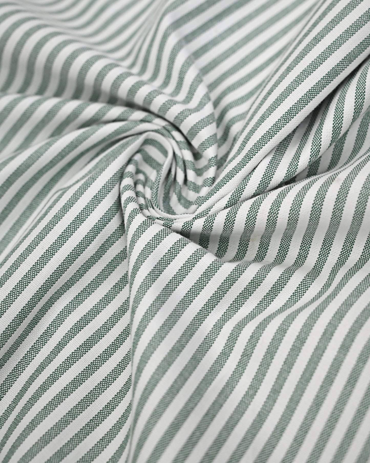 Pine Green White Stripes Rida With Smart Floral Applique & Smart Lace