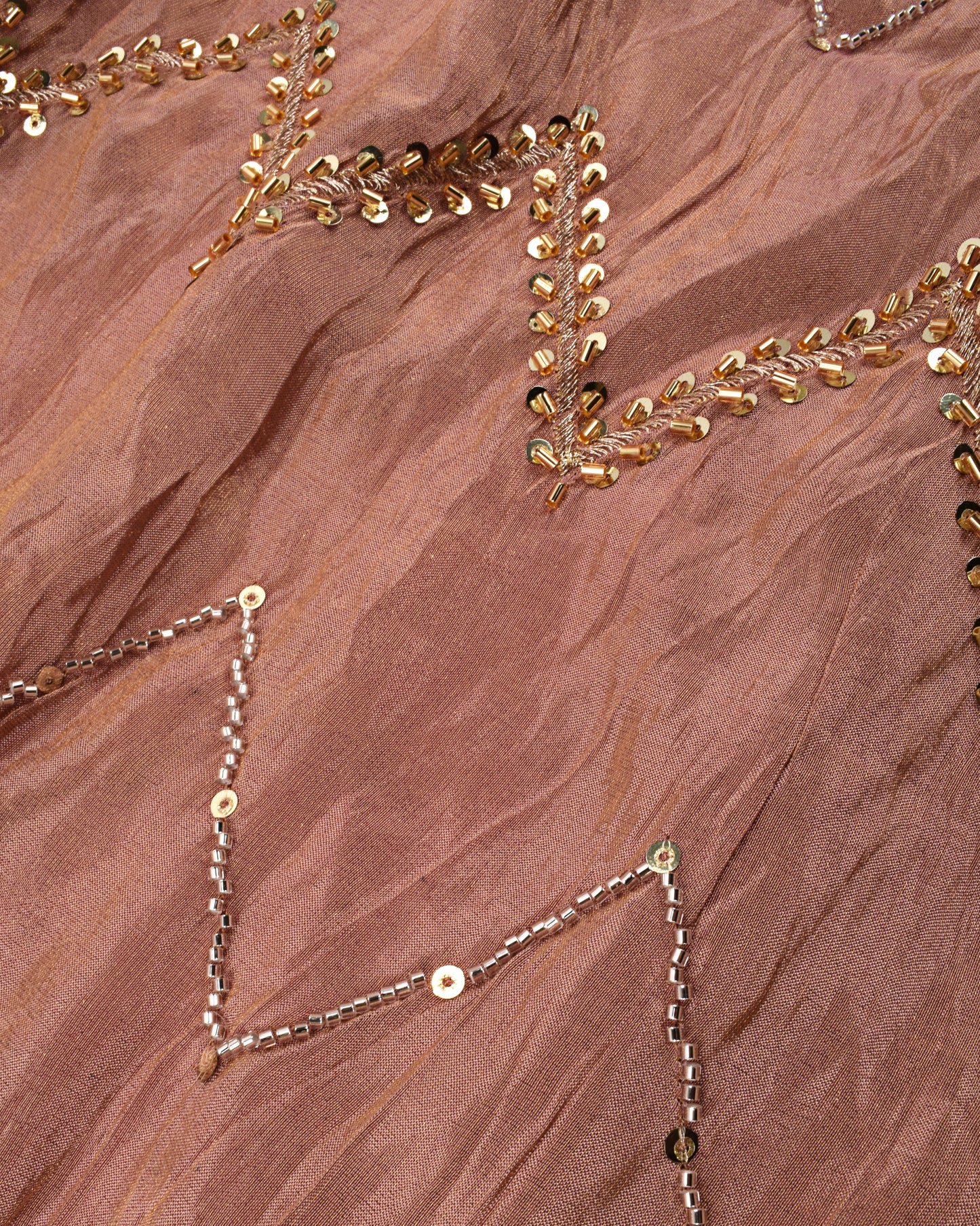 Rose Gold RCJ With Heavy Aari Work & Beautiful Duppatta