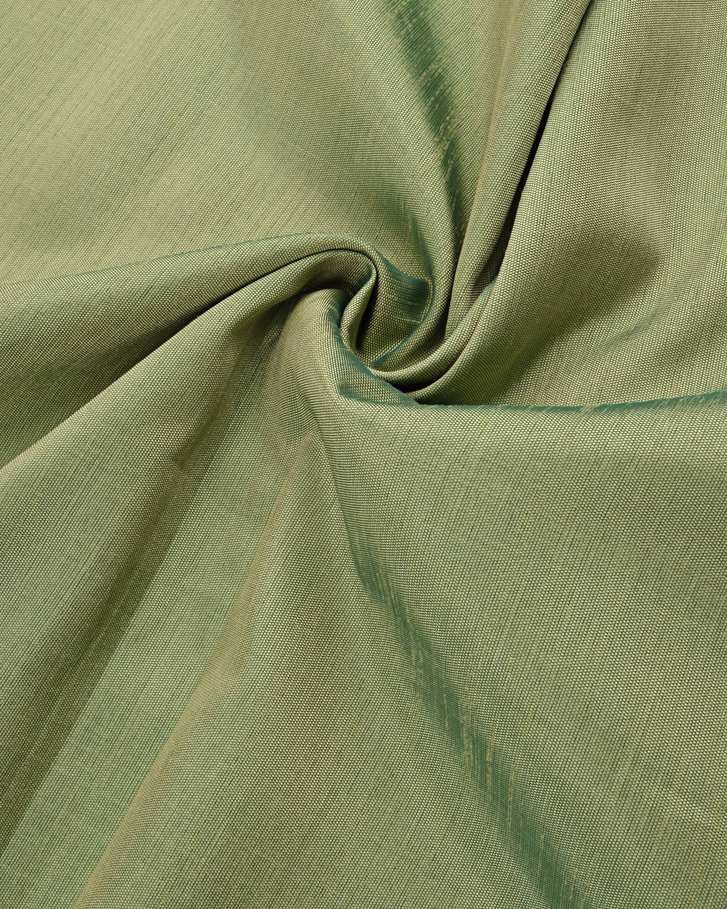 Sage Green Silk Rida With Smart Lace & Geometric Design Panel
