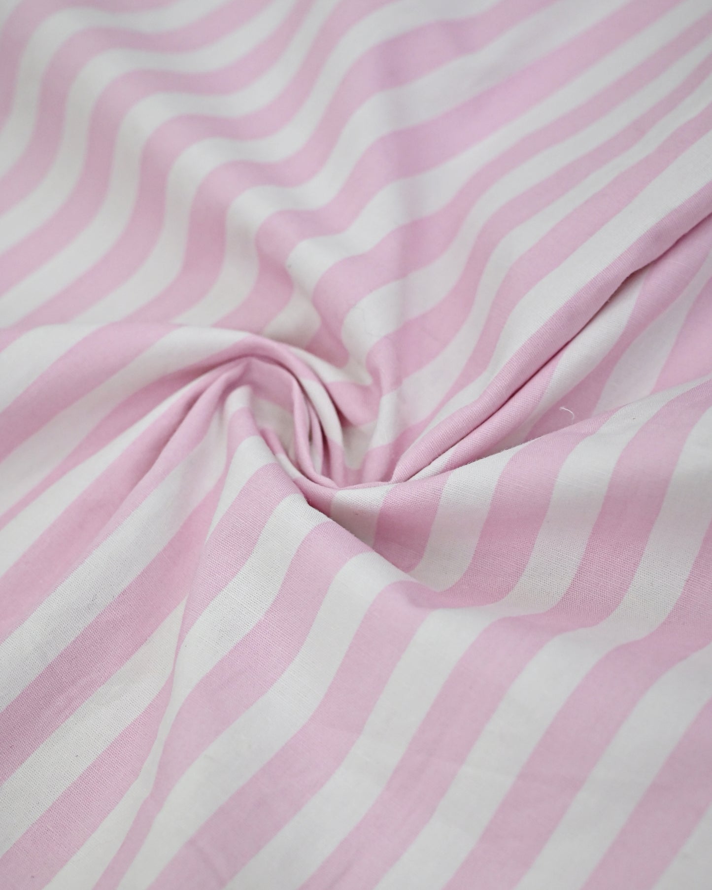 Carousel Pink White Stripes Rida With Smart Floral Applique Bunch & Smart Lace Panel-2750/-