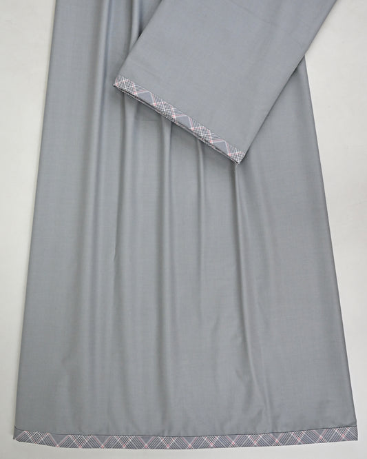 Light Grey Ohbat Rida With Small Checks Panel
