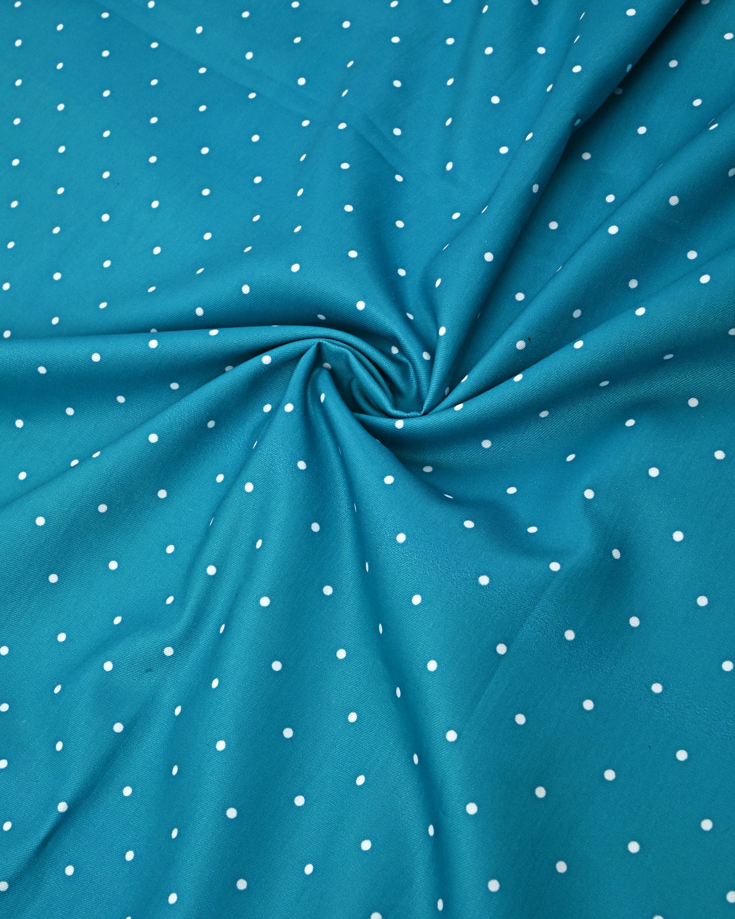 Rama Green Dots Rida With Smart Floral Panel Lace & Pipin