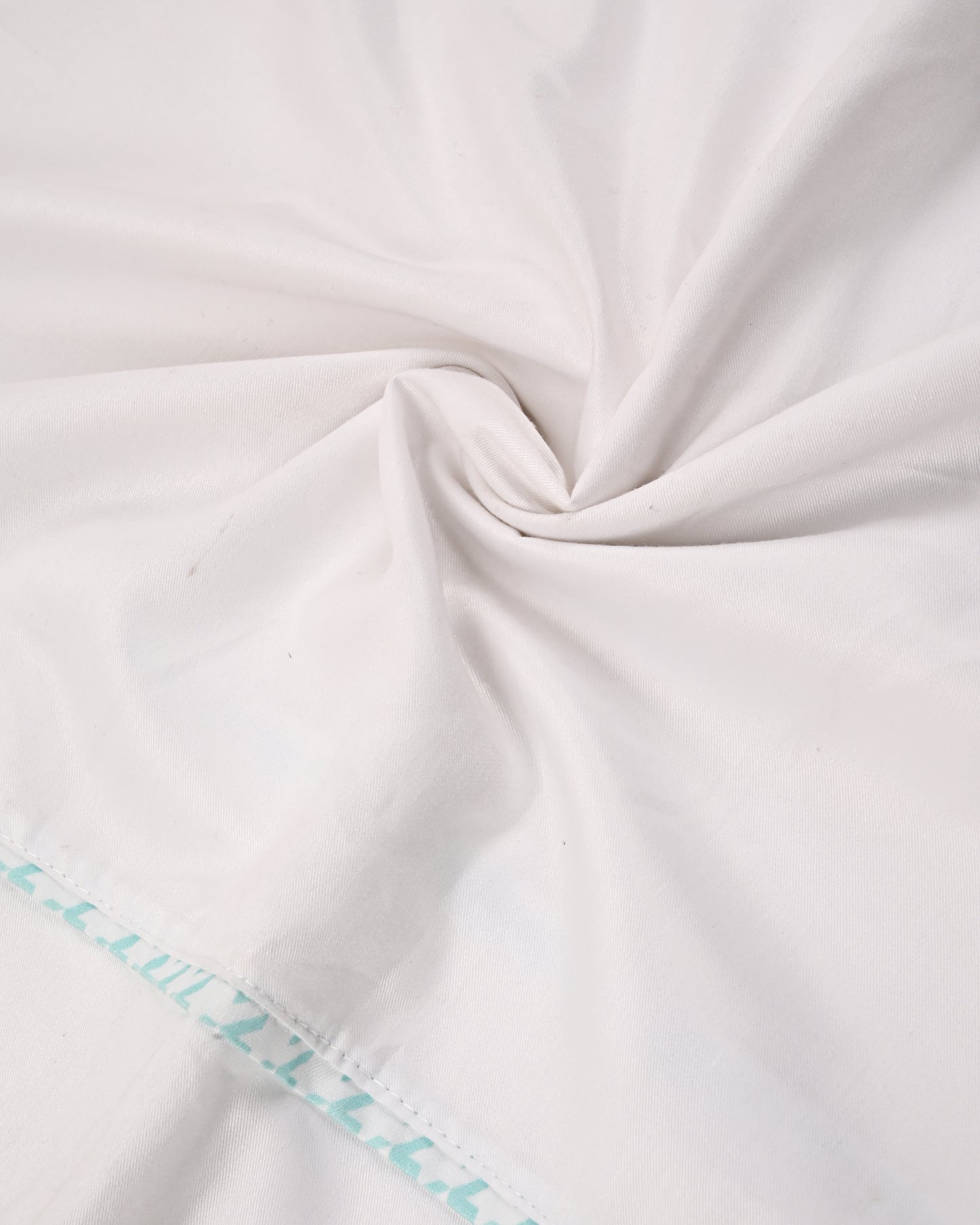 White Rida With Floral Panel Pipin & Floral Applique Work