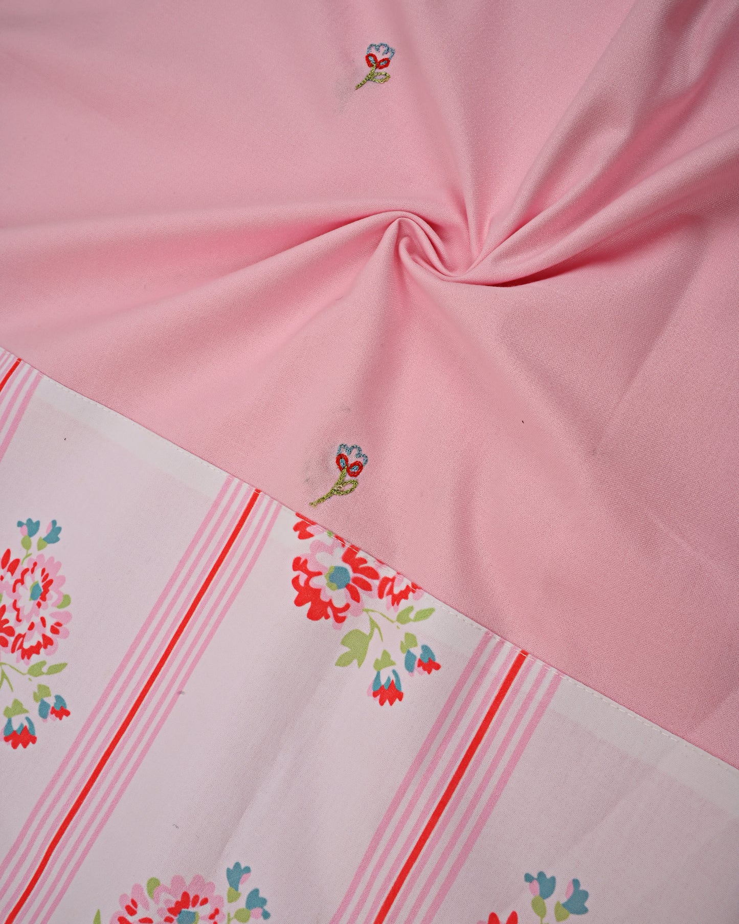Baby Pink Rida With Smart Floral Panel & Smart Lacing
