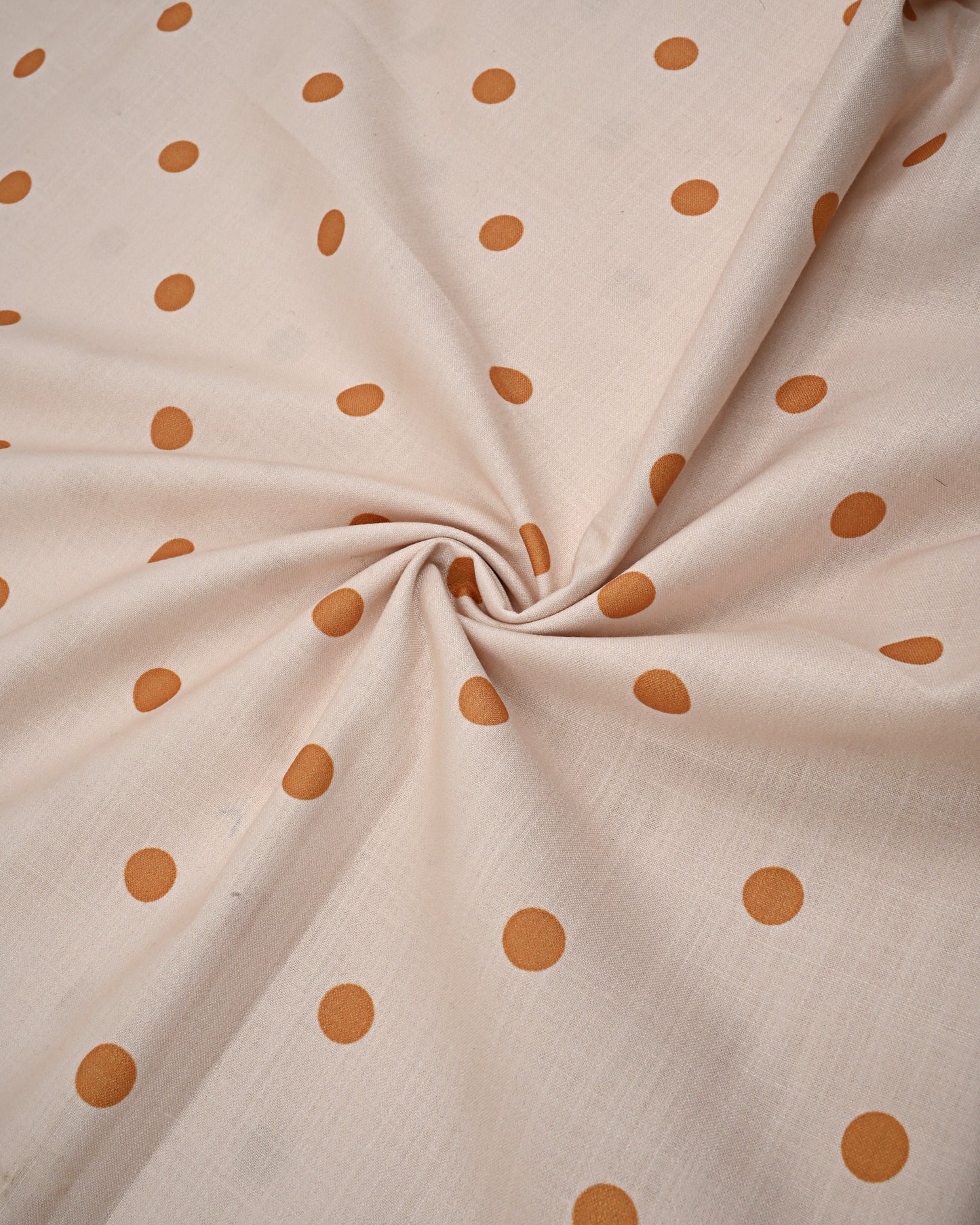 Cream Golden Dots Rida With Floral Panel