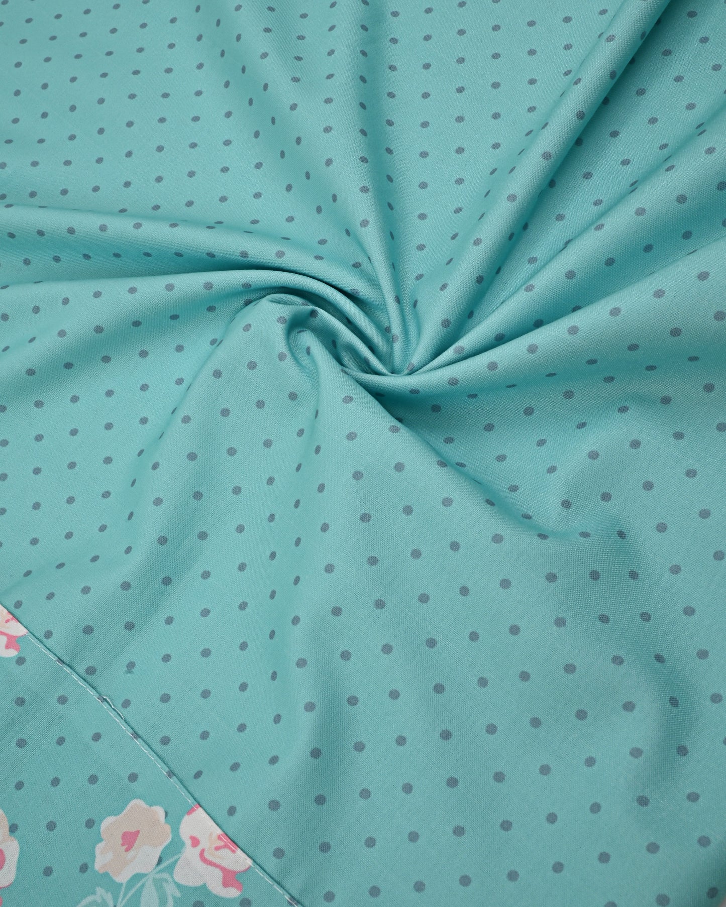 Mint Green Rida With Smart Floral Panel & Smart Floral Lace