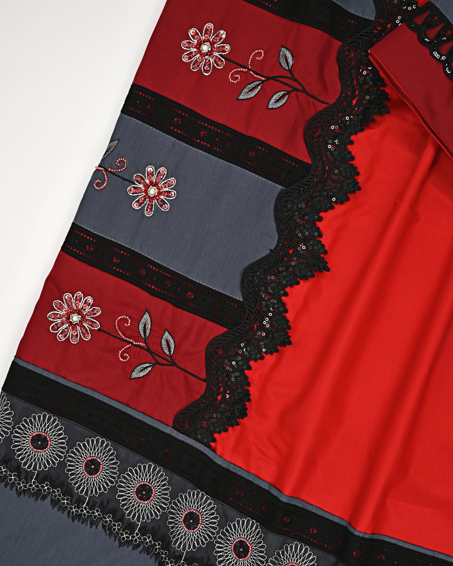 Red Rida With Smart Side Pattern & Smart Panel