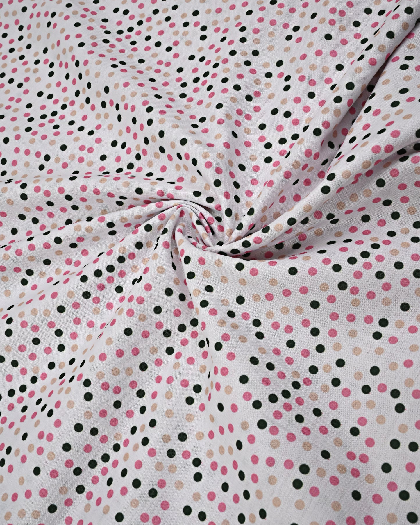 Multi Dots Print Rida With Self Printed Panel & Smart Lace