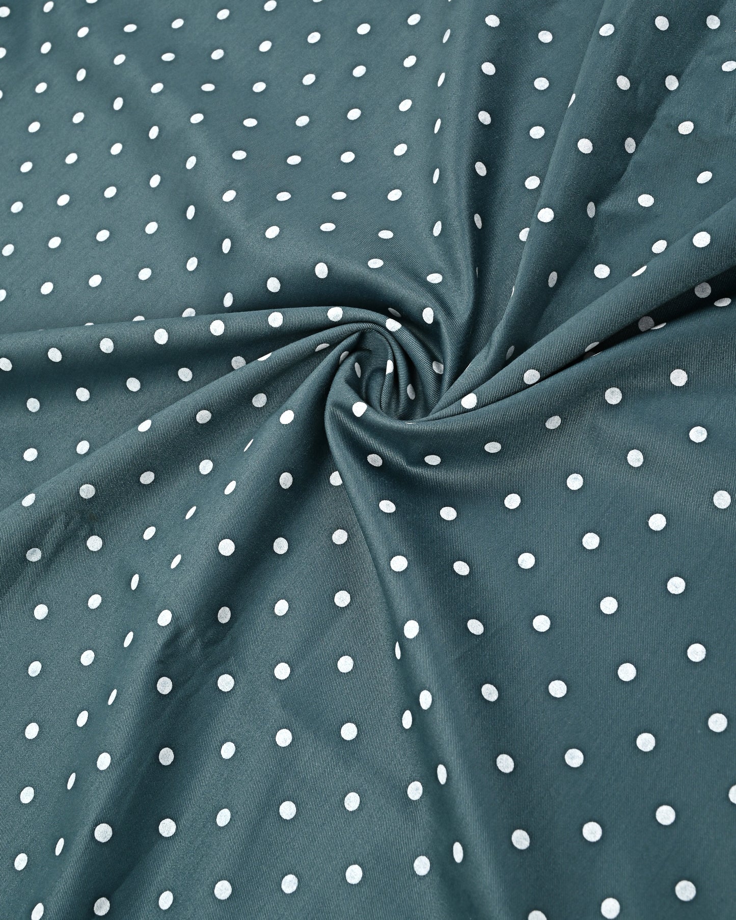 Teal Blue Dots Rida With Smart Sequence Lace