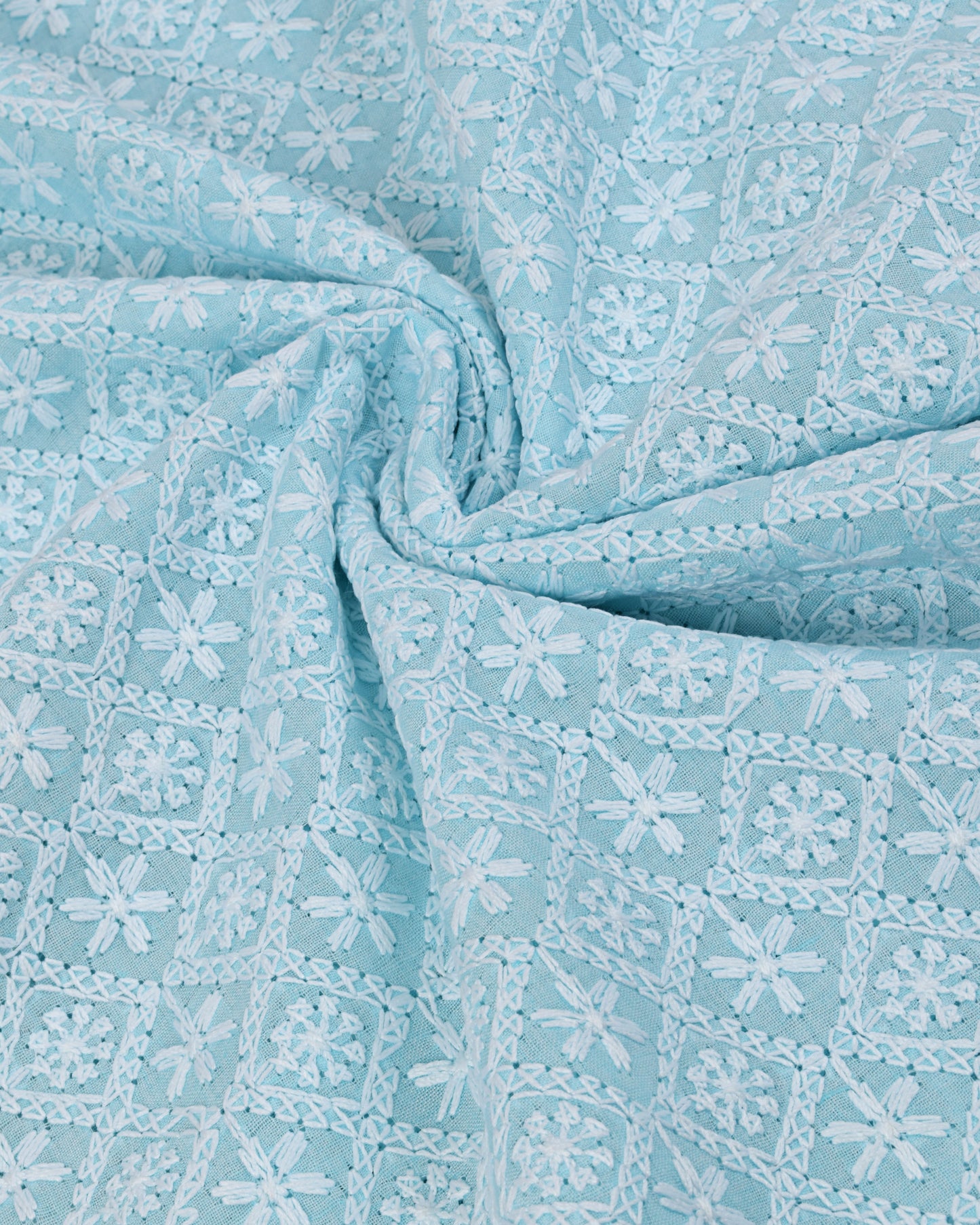 Light Blue & Pink Rida Heavy Material With Aari Work Bunch