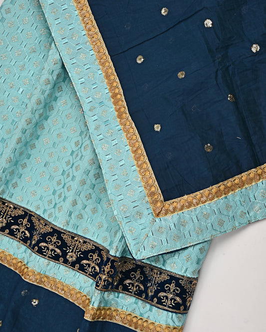 Turquoise & Iris Blue Contrast Jodi