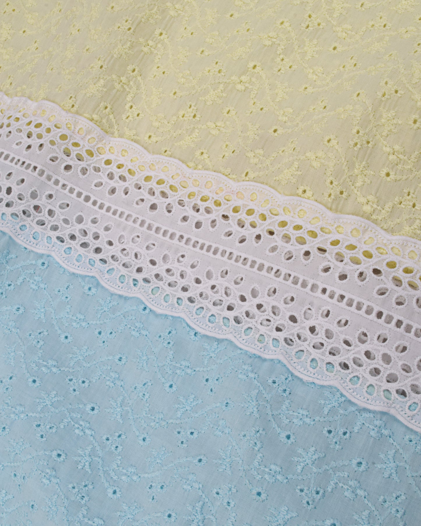 Blue & Yellow Hakoba Rida With Lite Aari Work
