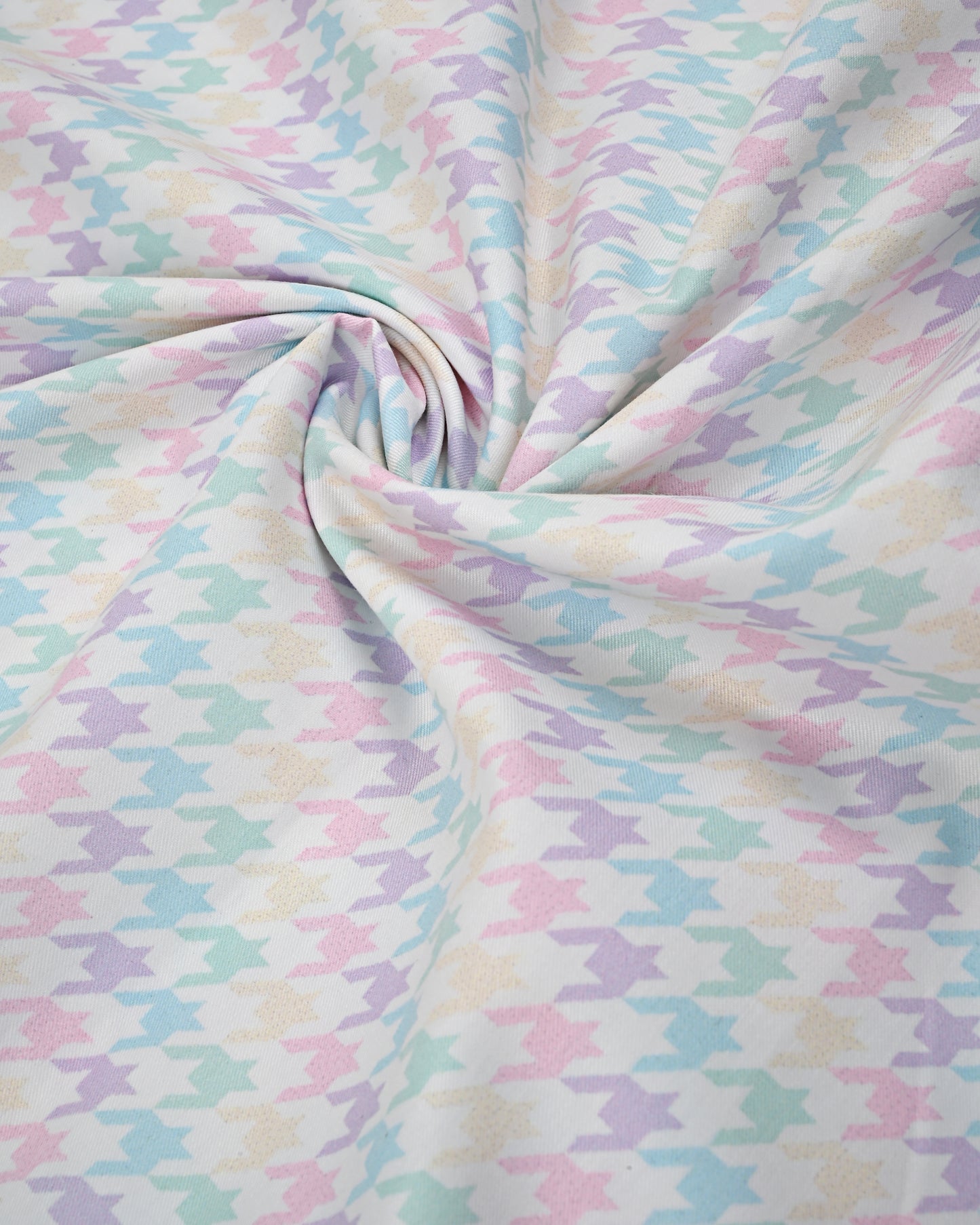 Multi Color Print Rida With Smart Multi Checks Stripes Panel & Smart Lace