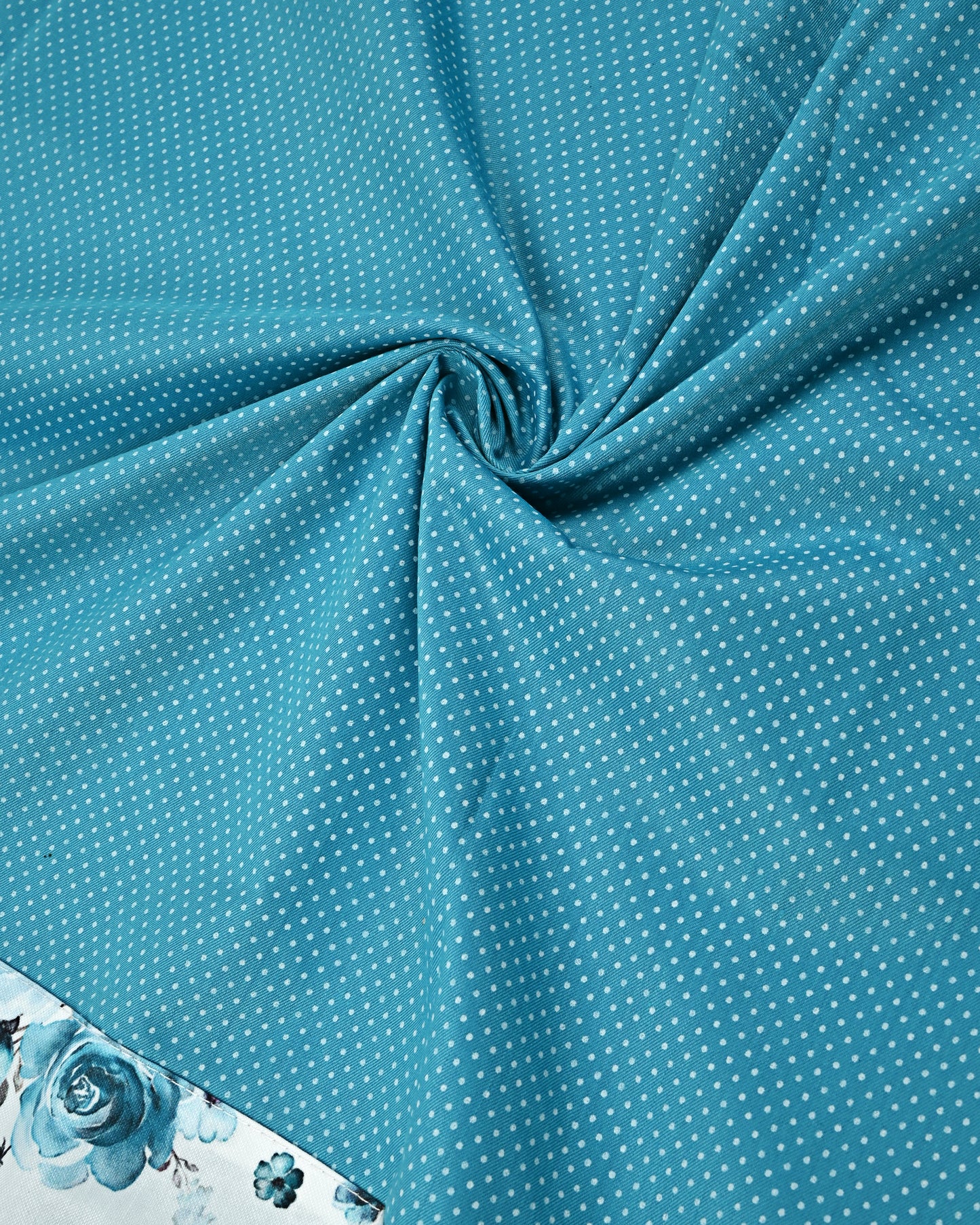 Peacock Blue Rida With Doted Material & Smart Lacing Panel