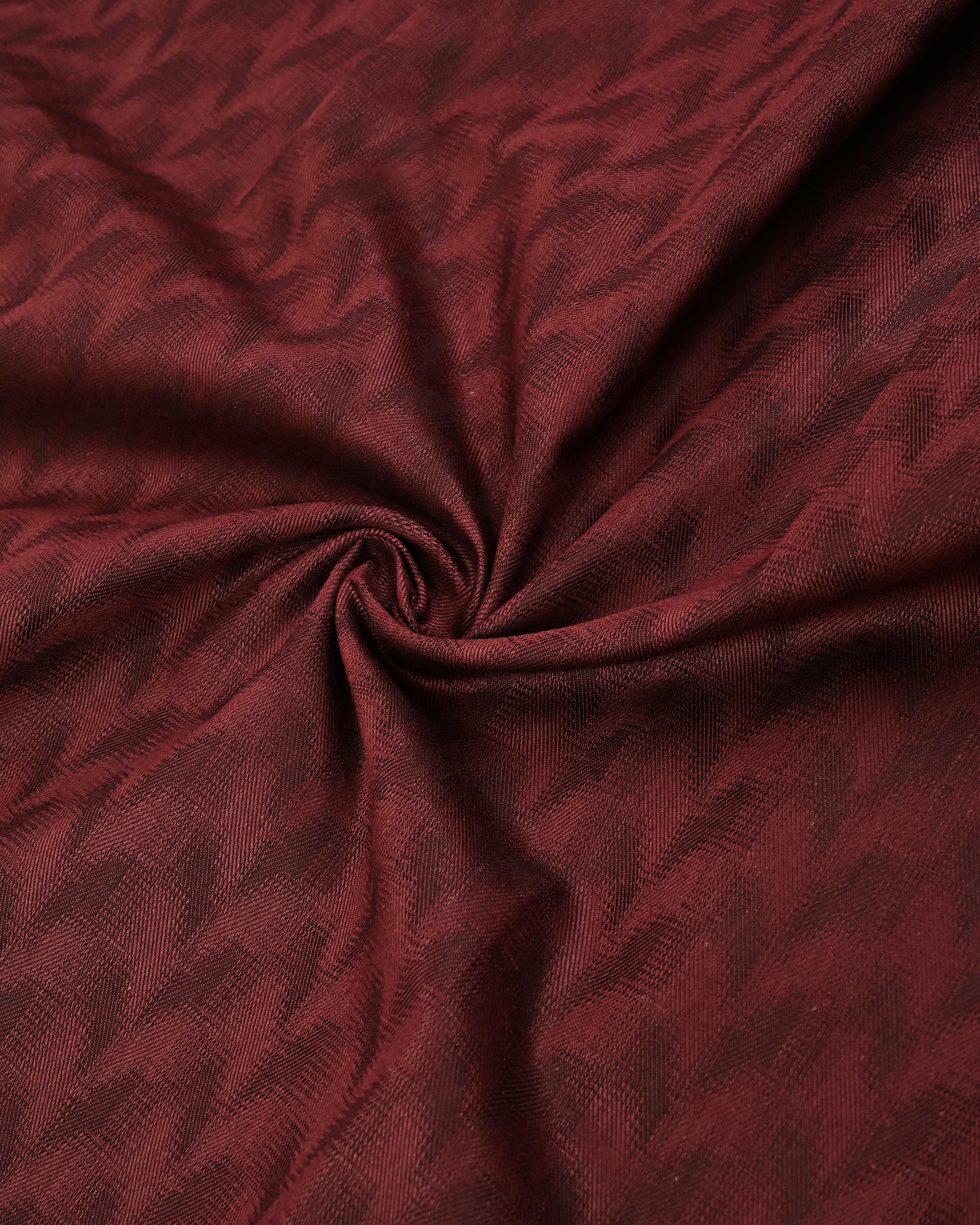 Dark Maroon Rida With Smart Floral Print Panel & Same Patta