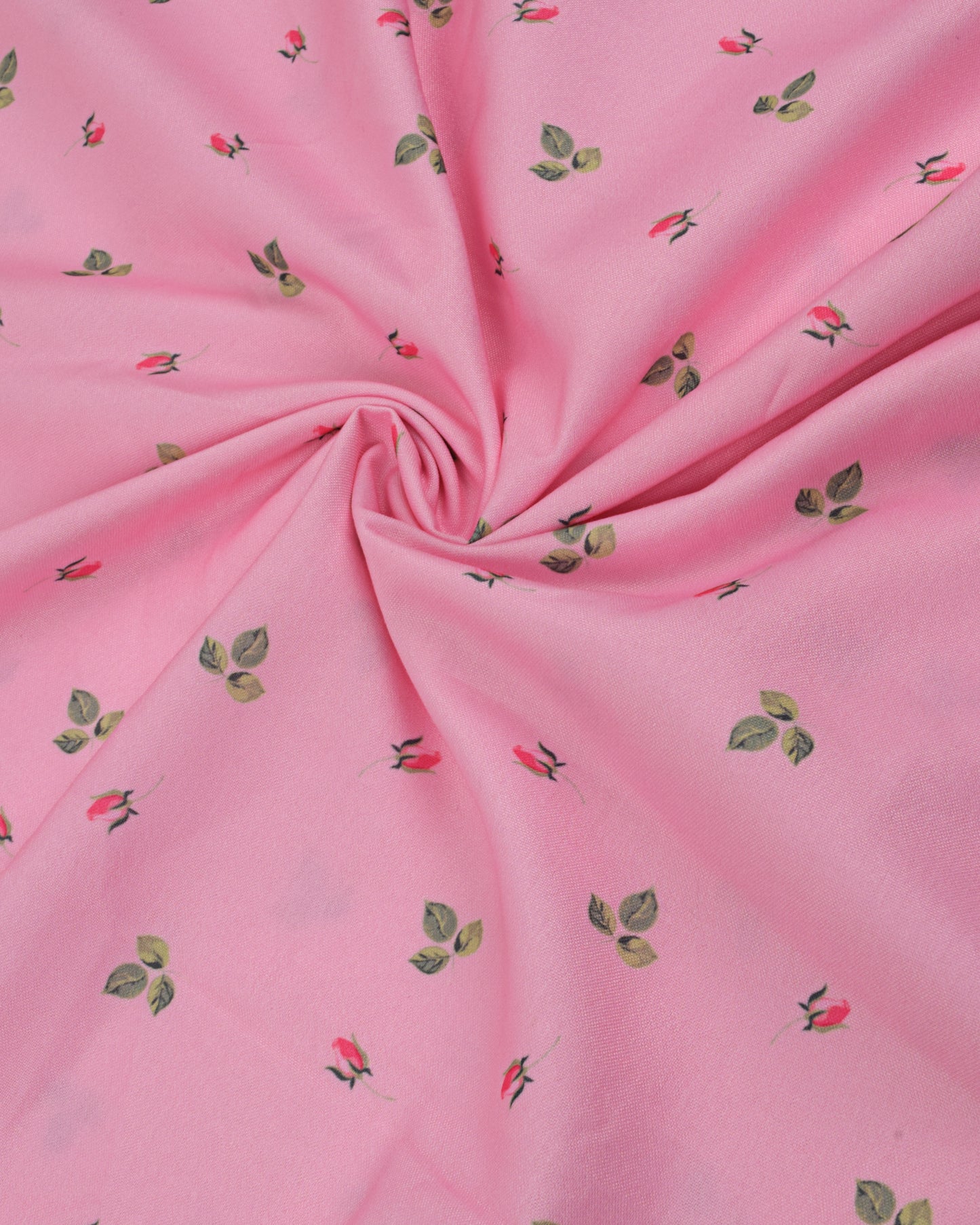 Onion Pink Printed Rida With Smart Floral Panel