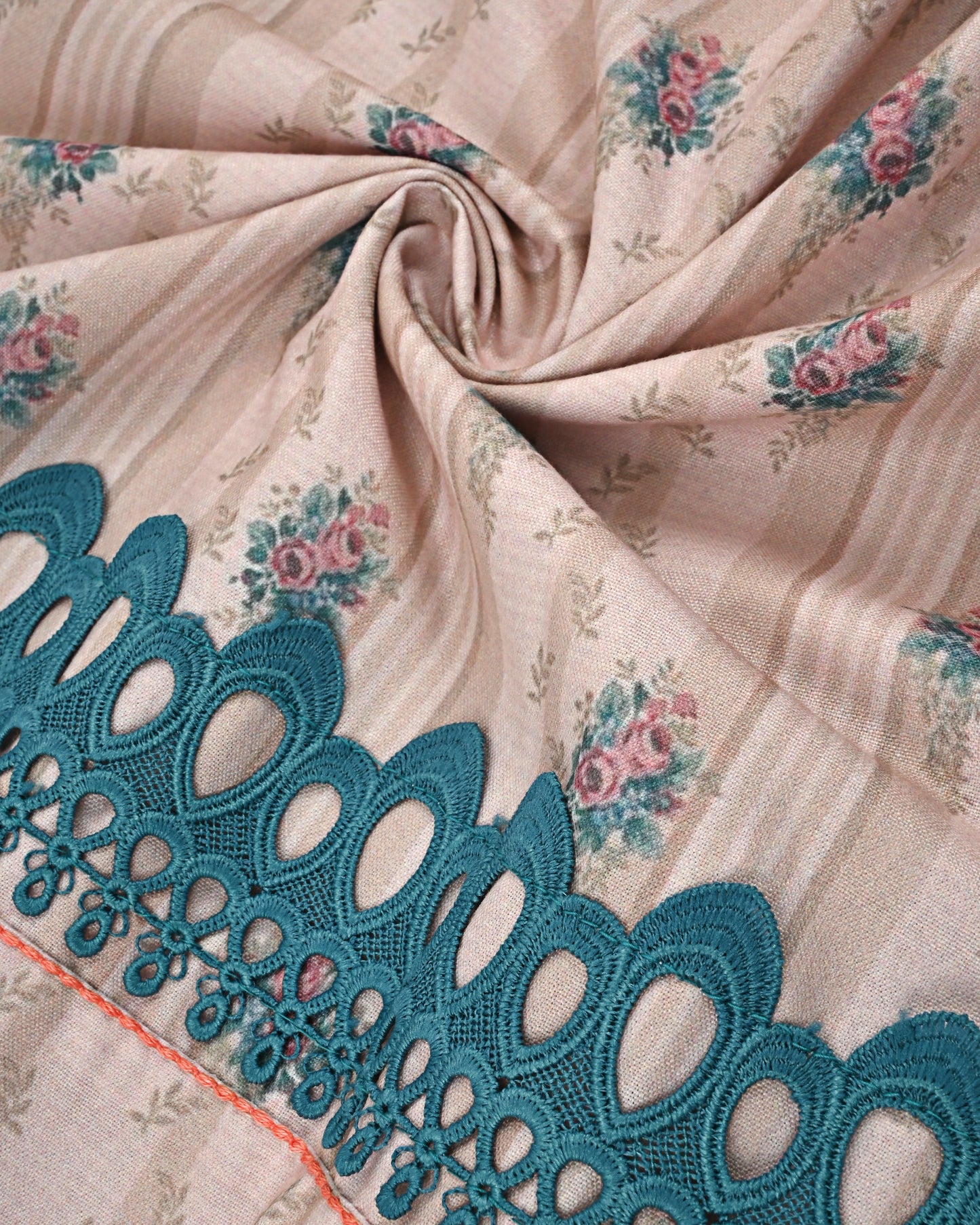 Beige Base Printed Rida With Smart Panel Laces & Anchor Pattern