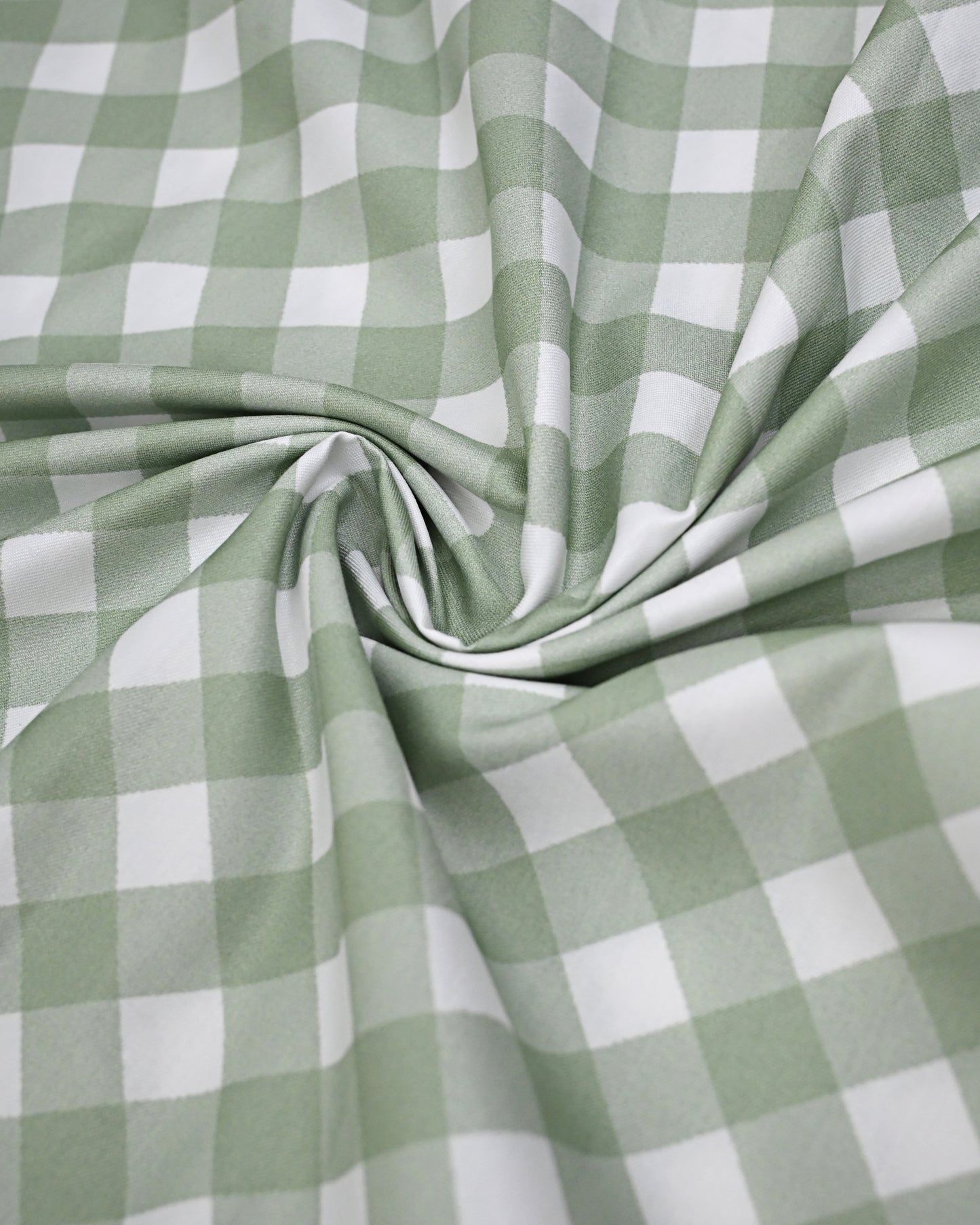 Sage Green Cheks Rida With Smart Beautiful Floral Panel & Smart Lacing