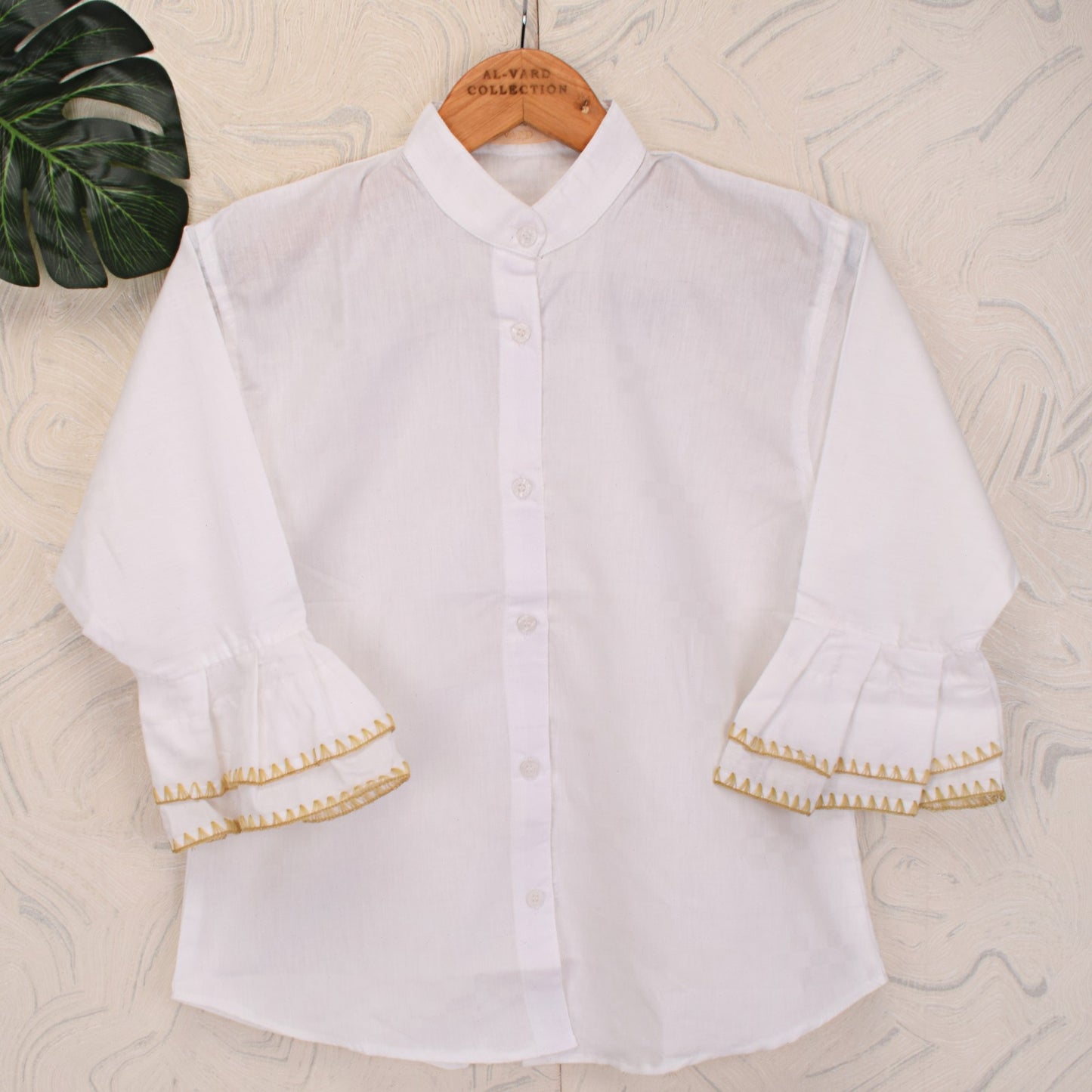 Al Vard Shirt With Double Frill