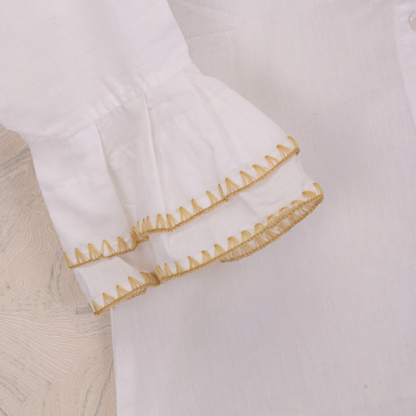Al Vard Shirt With Double Frill