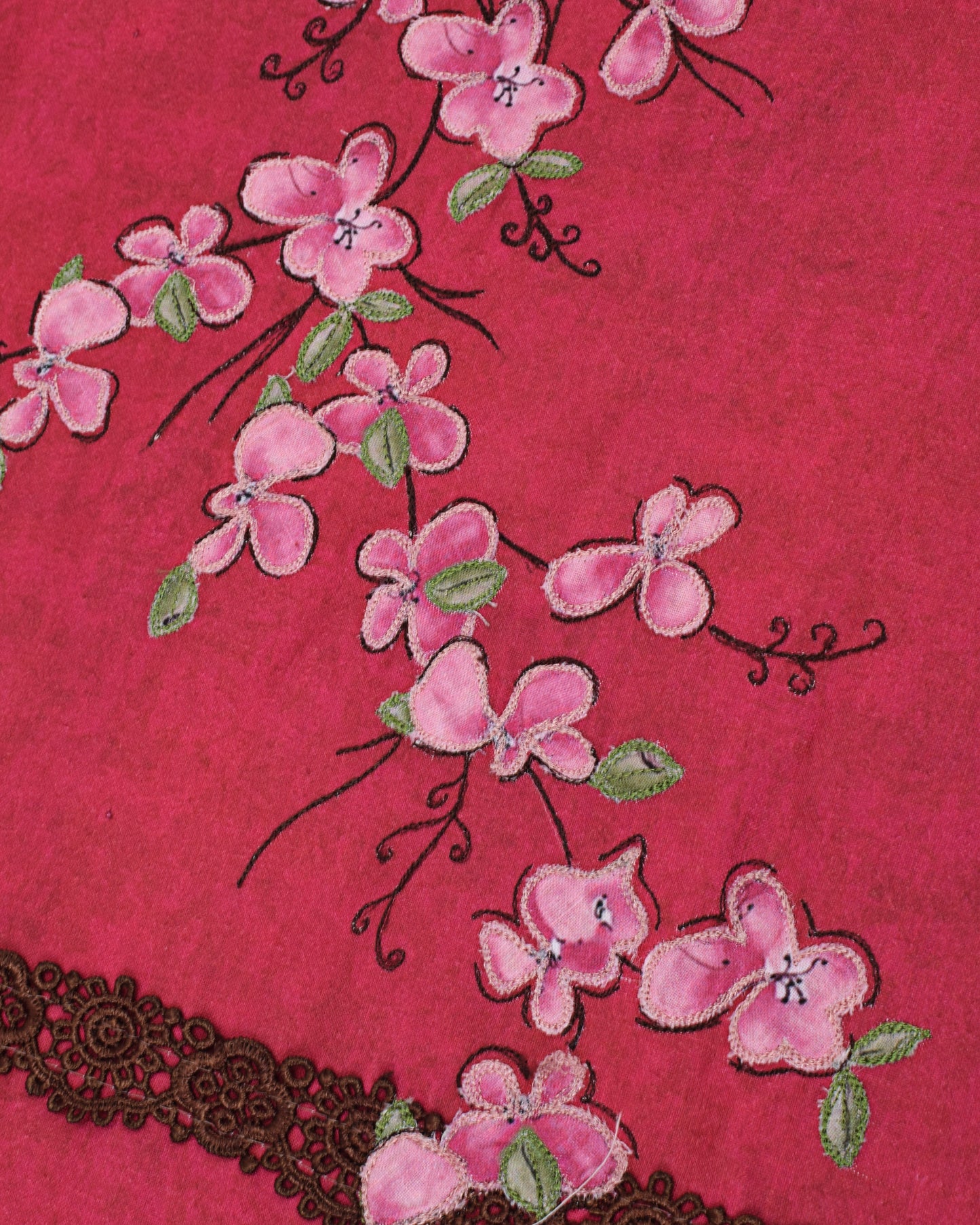 Falsa With Smart Lacing Panel & Floral Standing Work