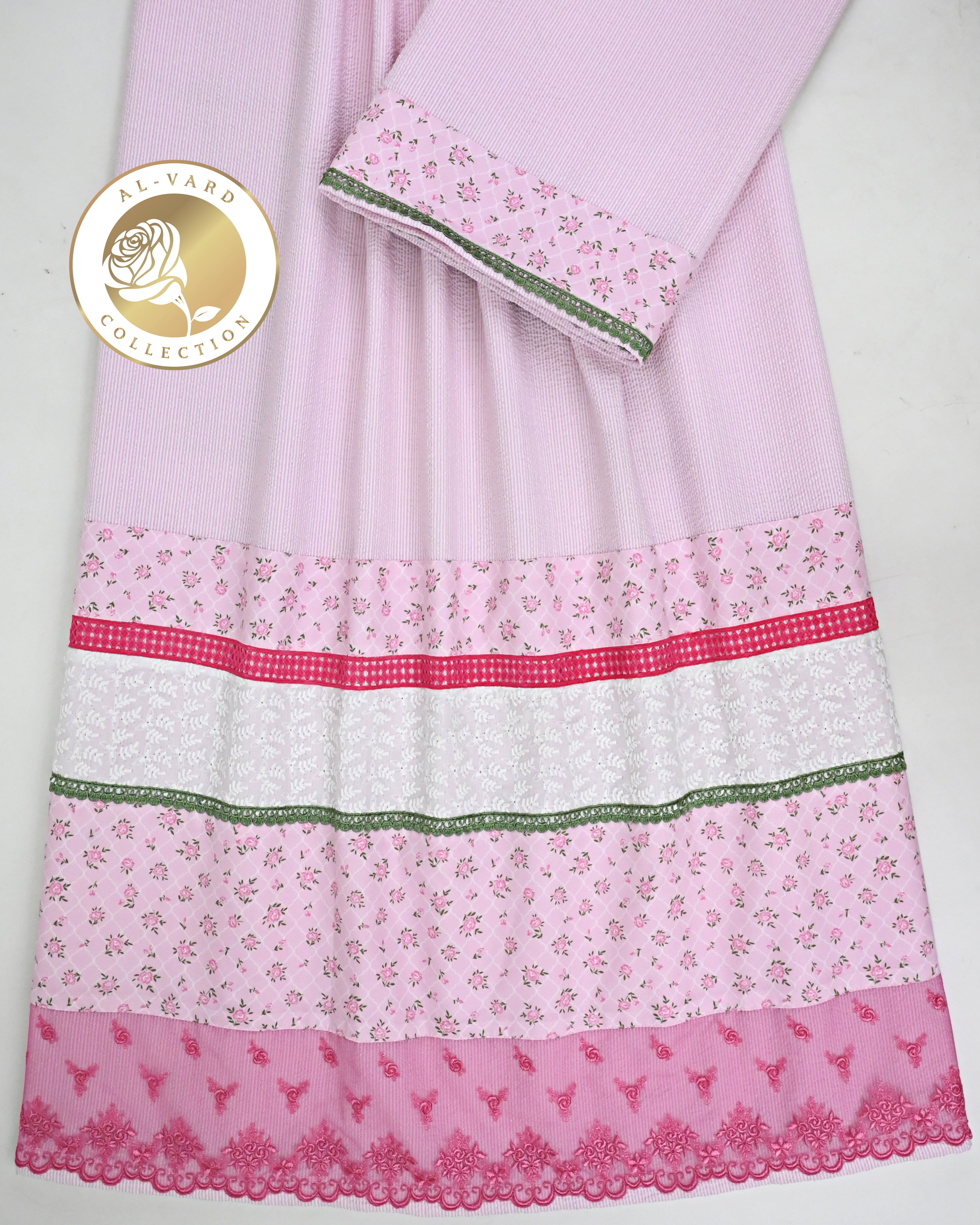 Light Pink Popcorn Rida With Smart Floral Panel & Smart Lacing