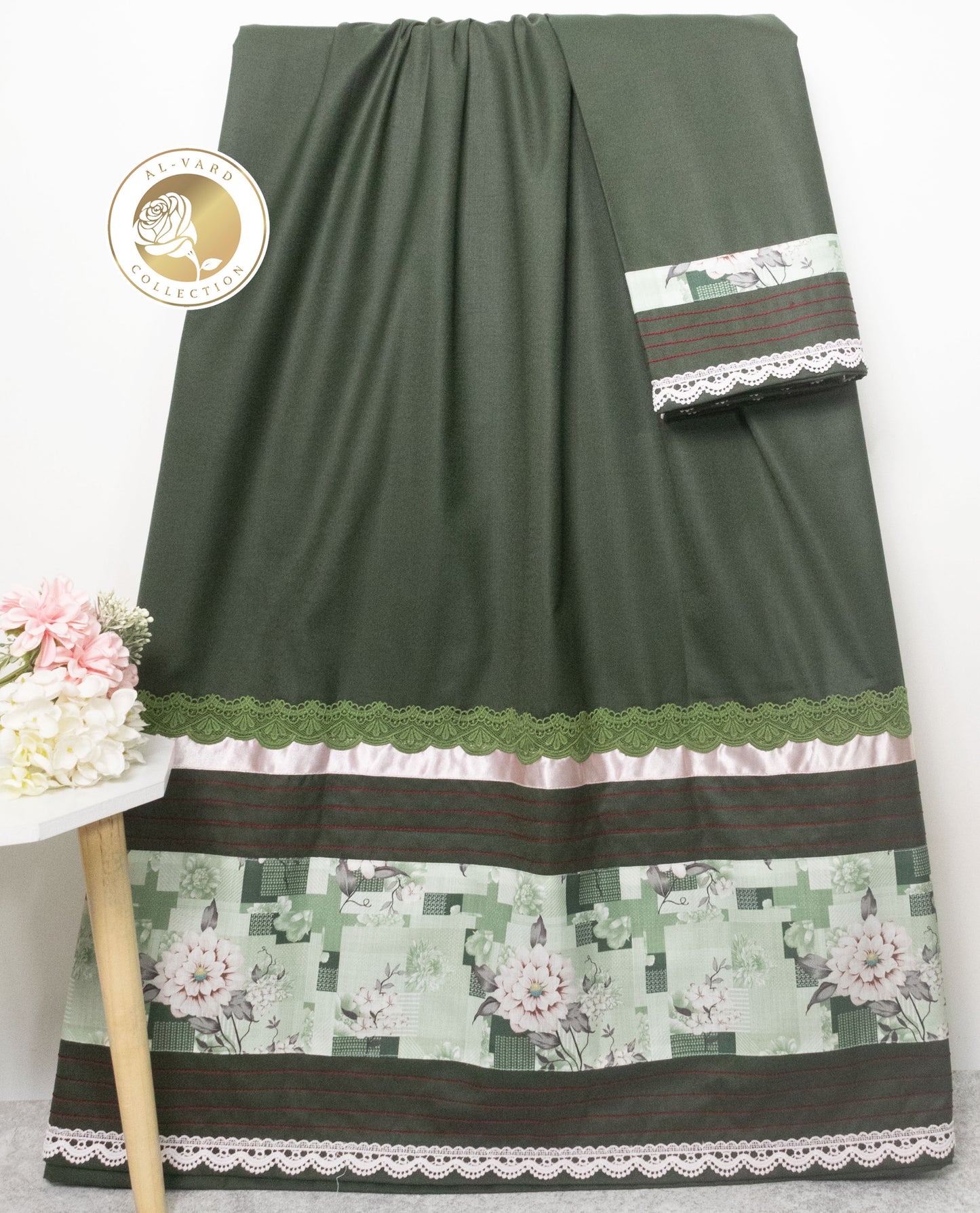 Dark Green Rida With Smart Design Panel & Anchor Pattern