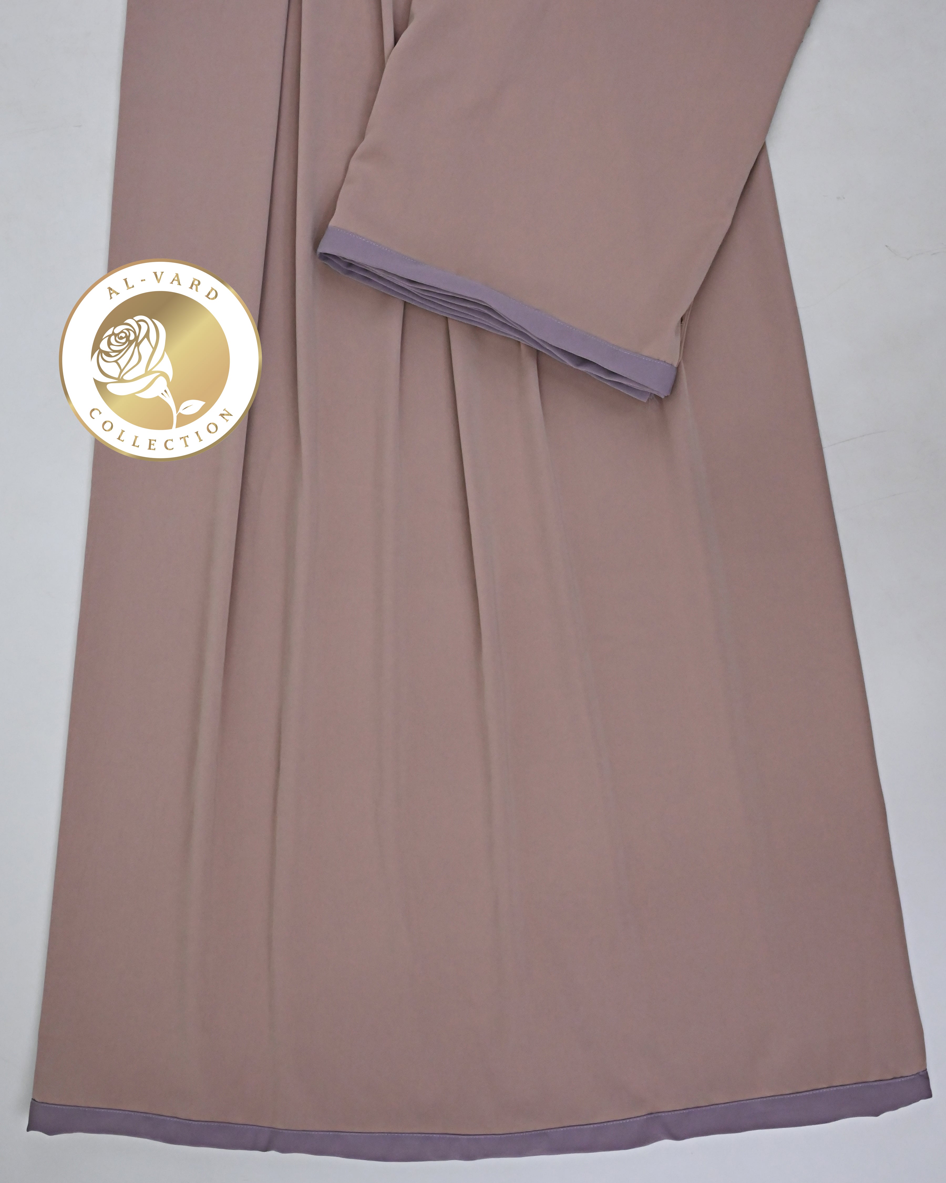 Dusty Rose Abaya Ohbat Rida With Small Patti-950/-