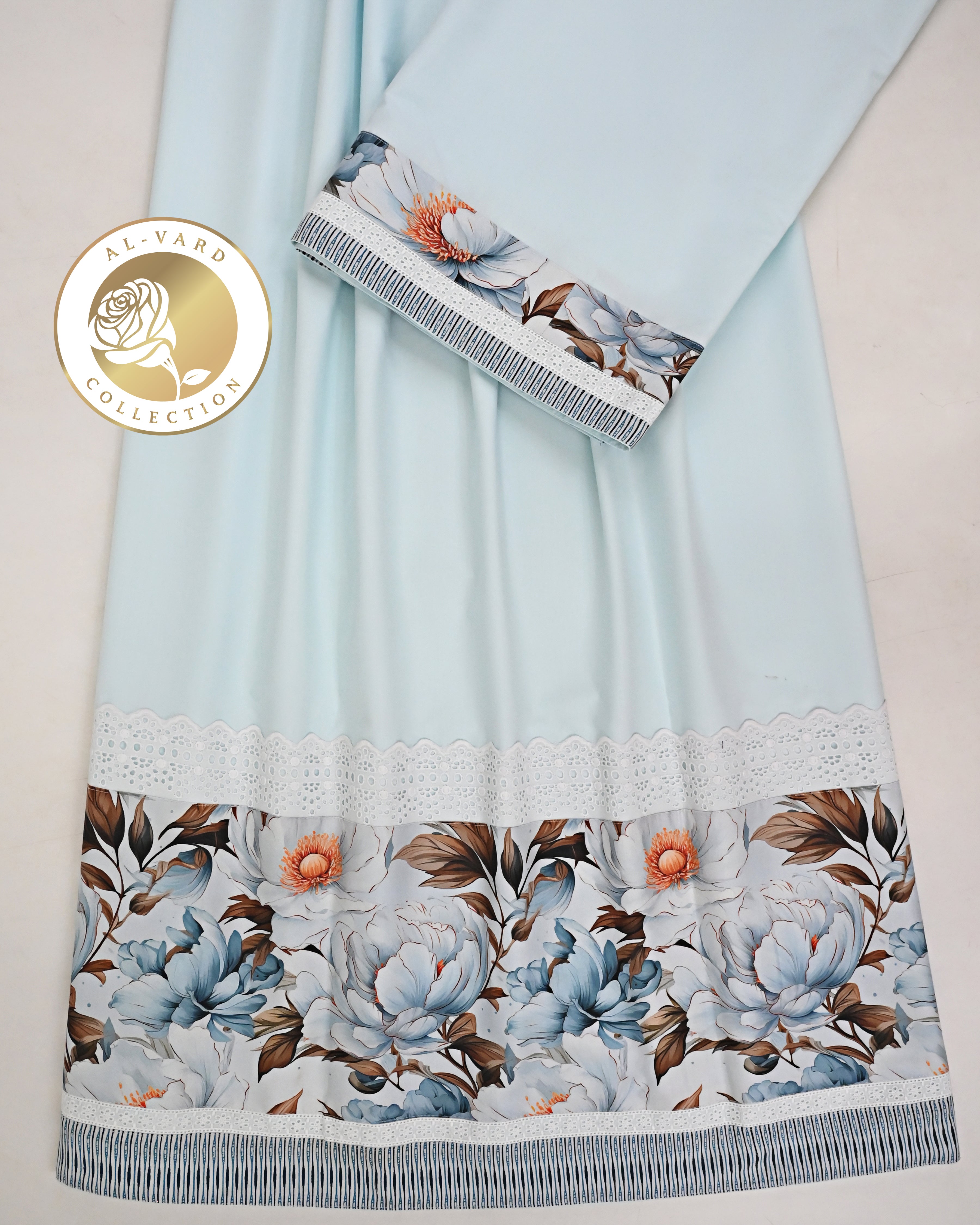 Baby Blue Rida With Smart Floral Panel & Smart Floral Lacing