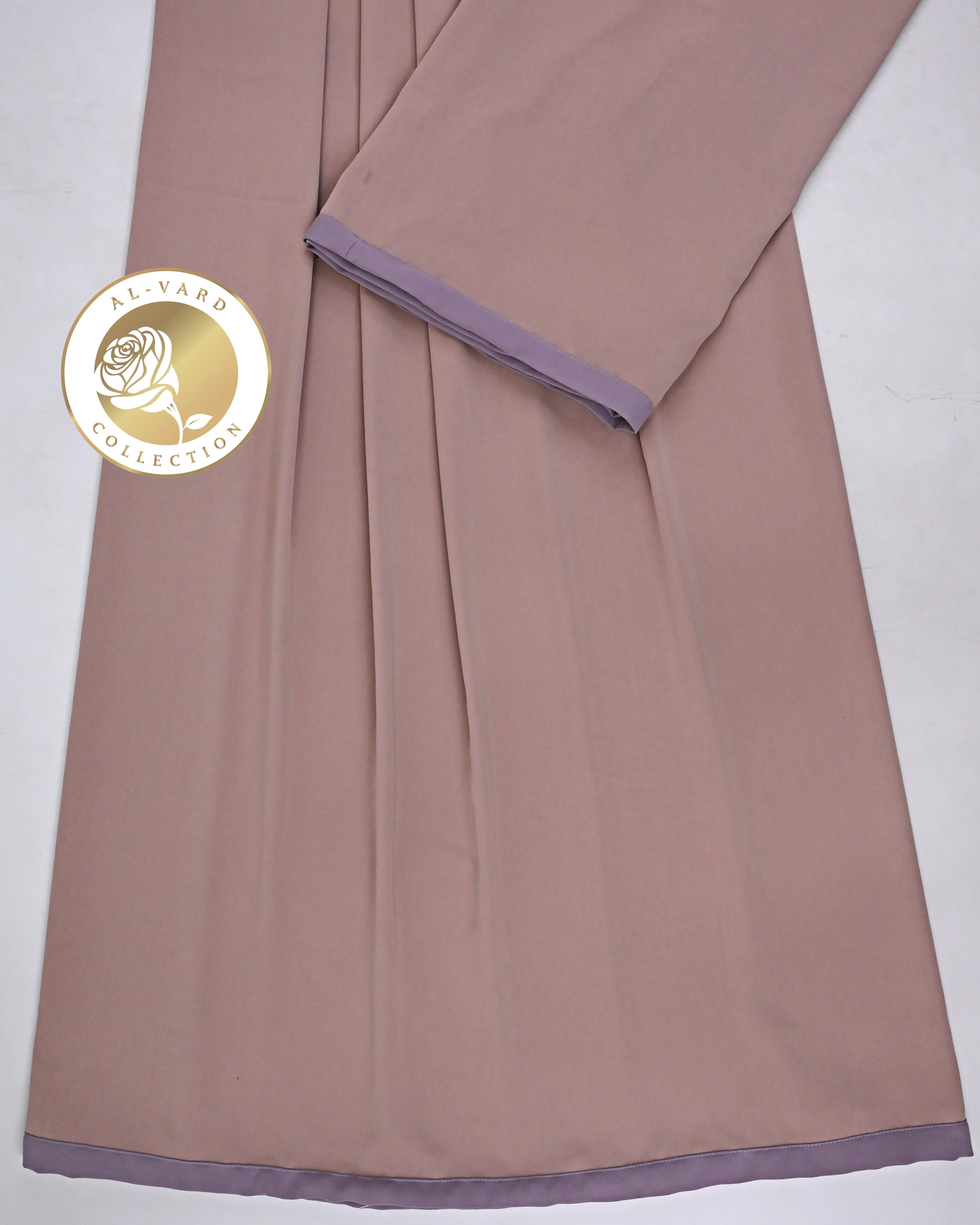 Muted Plum Abaya Ohbat Rida With Small Patti-950/-