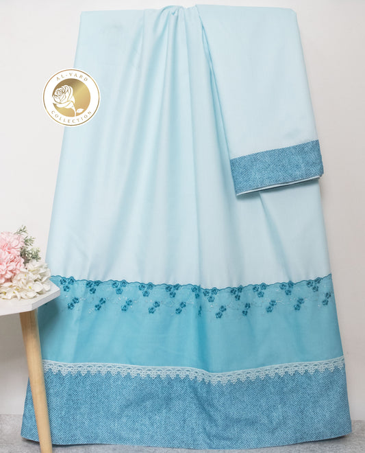 Light Blue Rida With Smart Turquoise Blue Lace & Smart Panel
